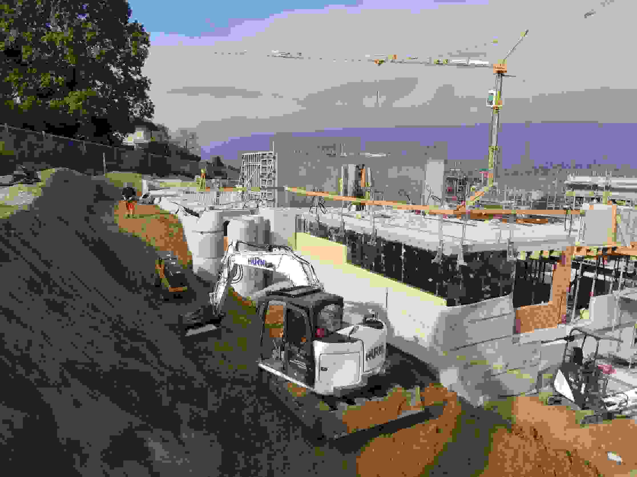 Siedlung Bellevuepark Port - bergseitige Entwässerung