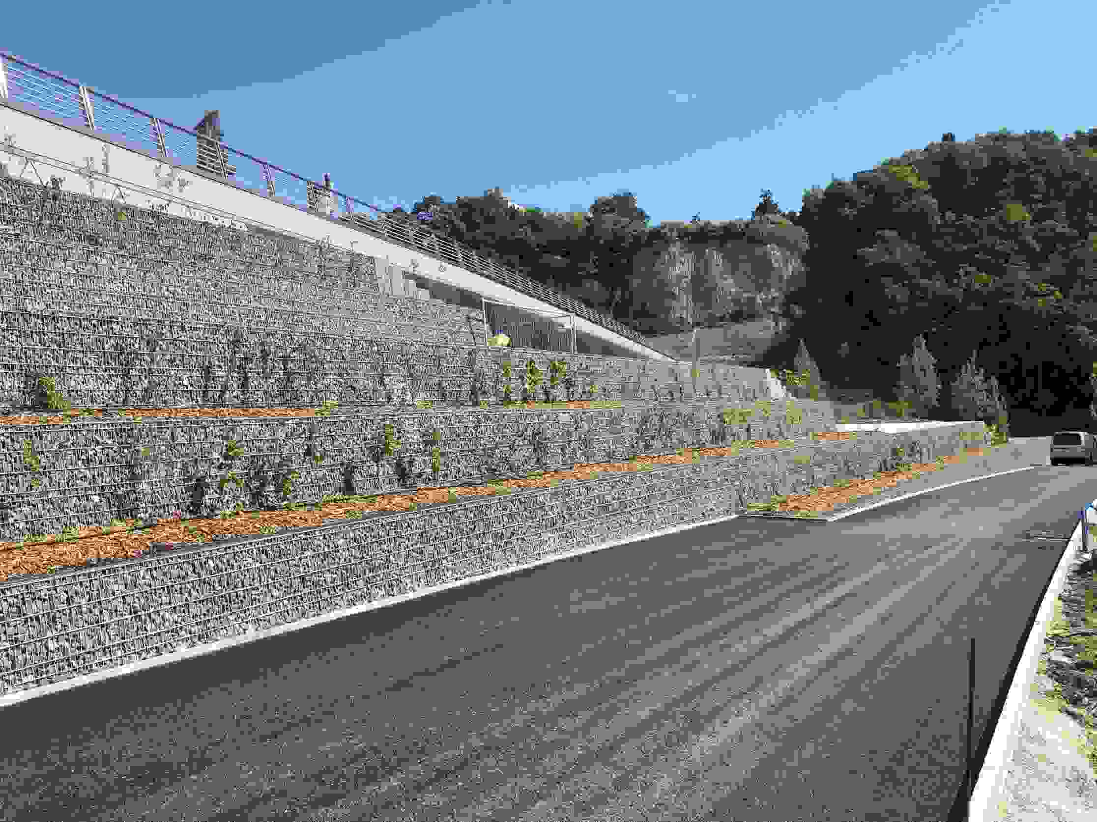 CFF Pont sur l'arve, Camouflage sur les rives de l'Arve