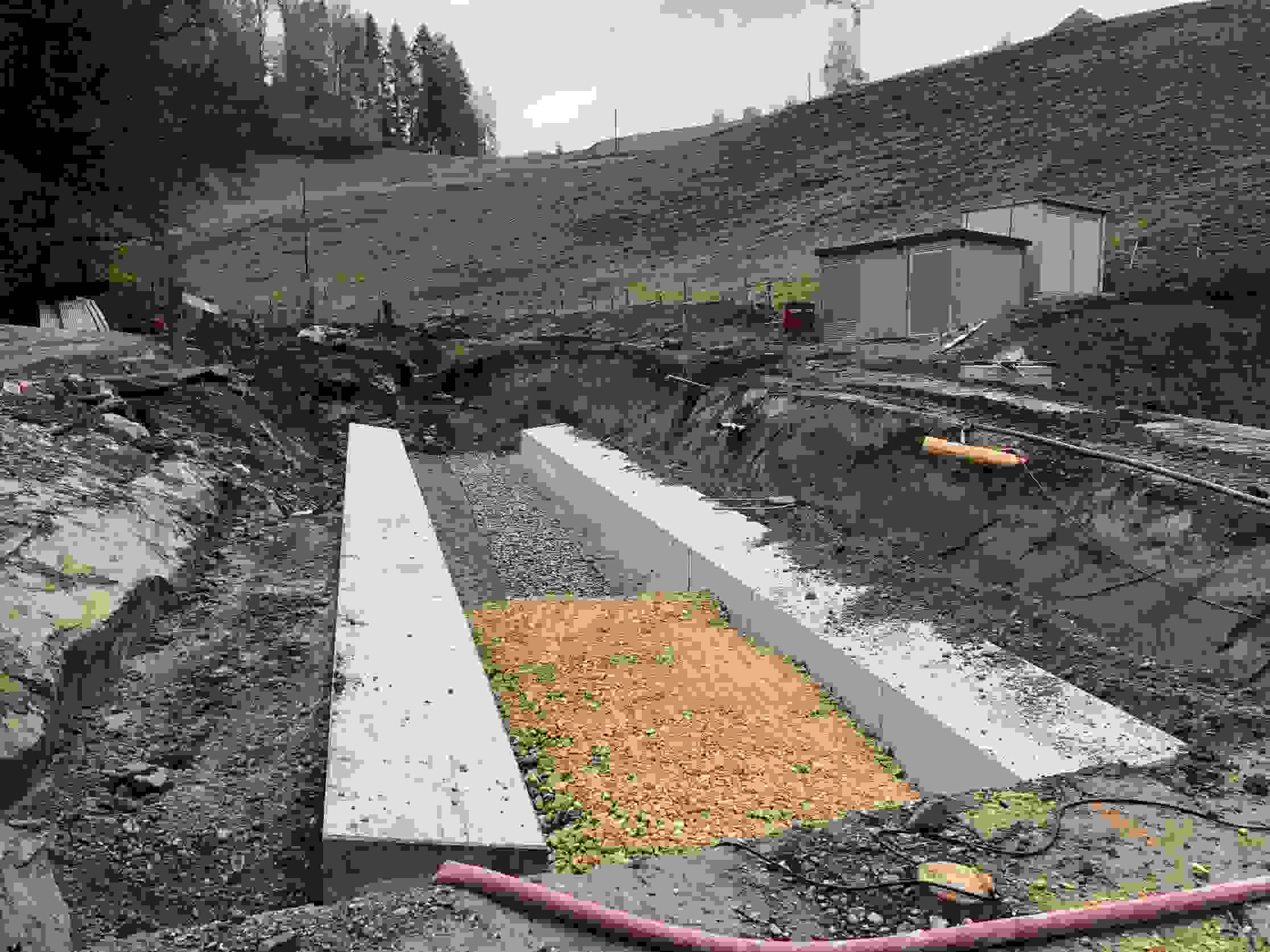 Luterbach Oberburg - Protection contre les crues avec une nouvelle route d'accès