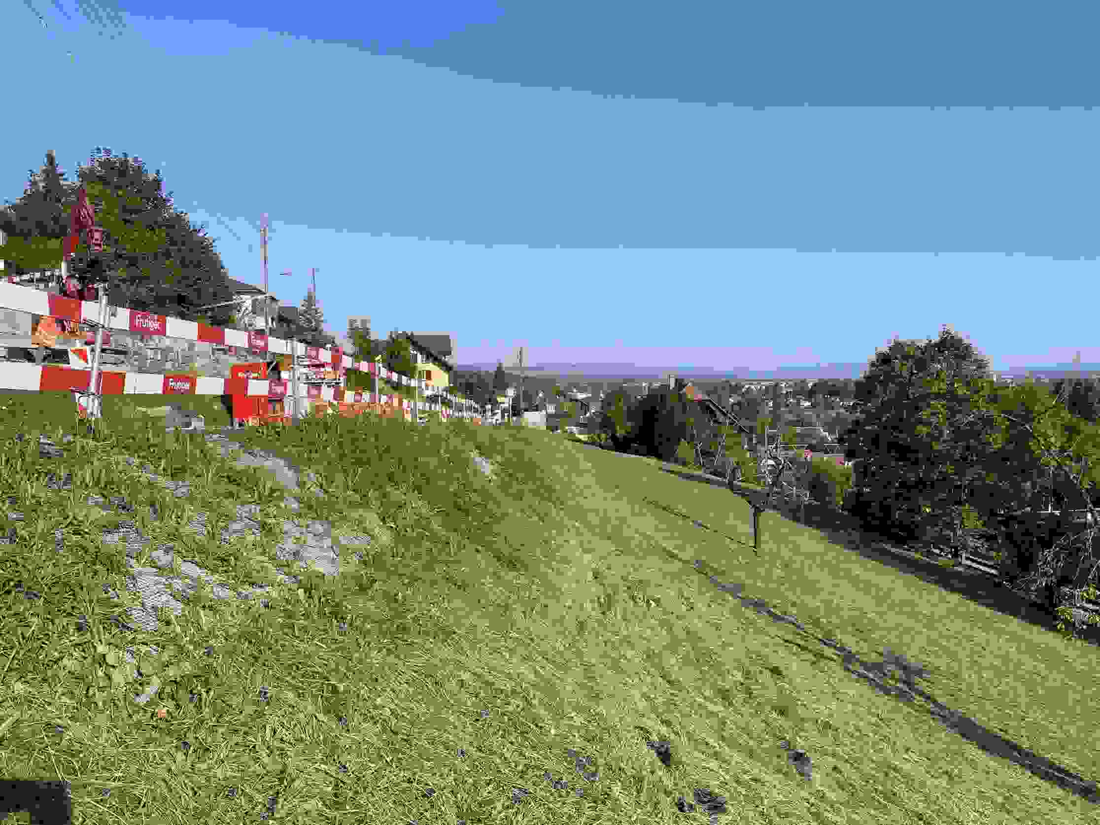 Gwattstutz Spiez - Protection contre l'érosion du bord de route côté vallée