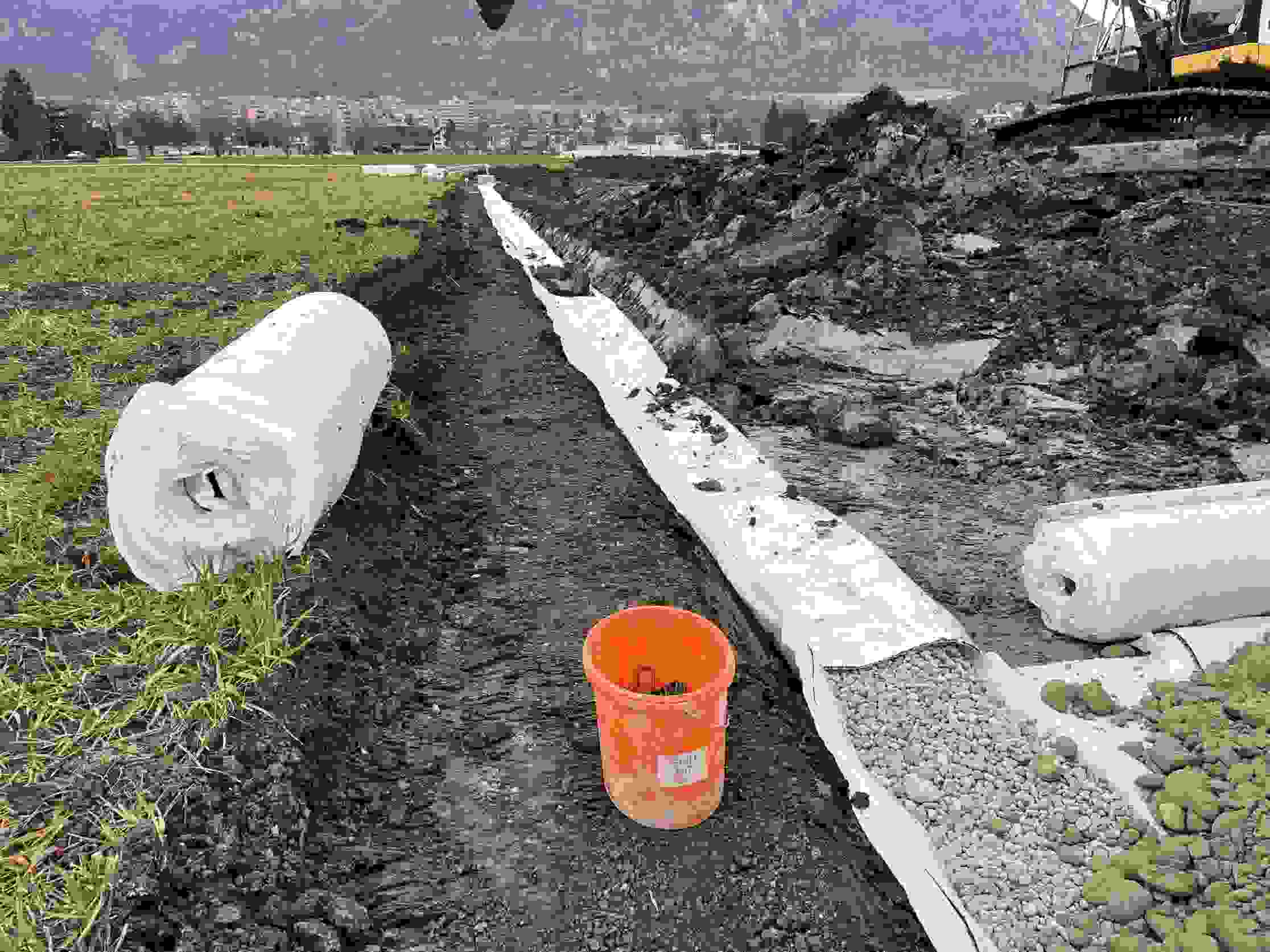 Weitblick Solothurn - Barrière de capillaires sous la route de desserte