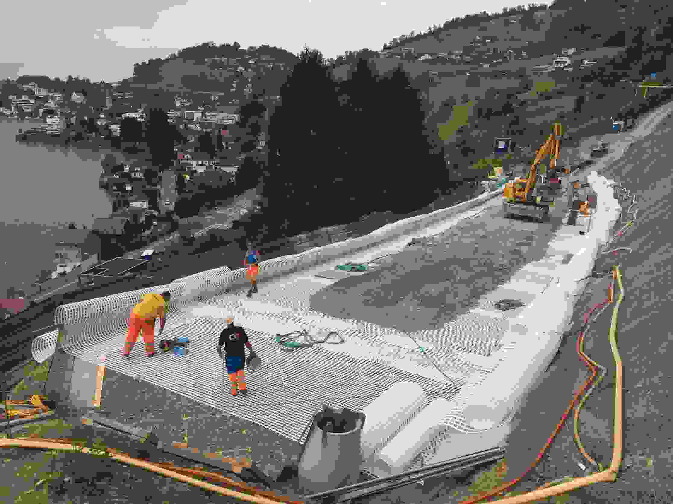 Zone résidentielle Laugneri Weggis - Mesures de protection (Digue)