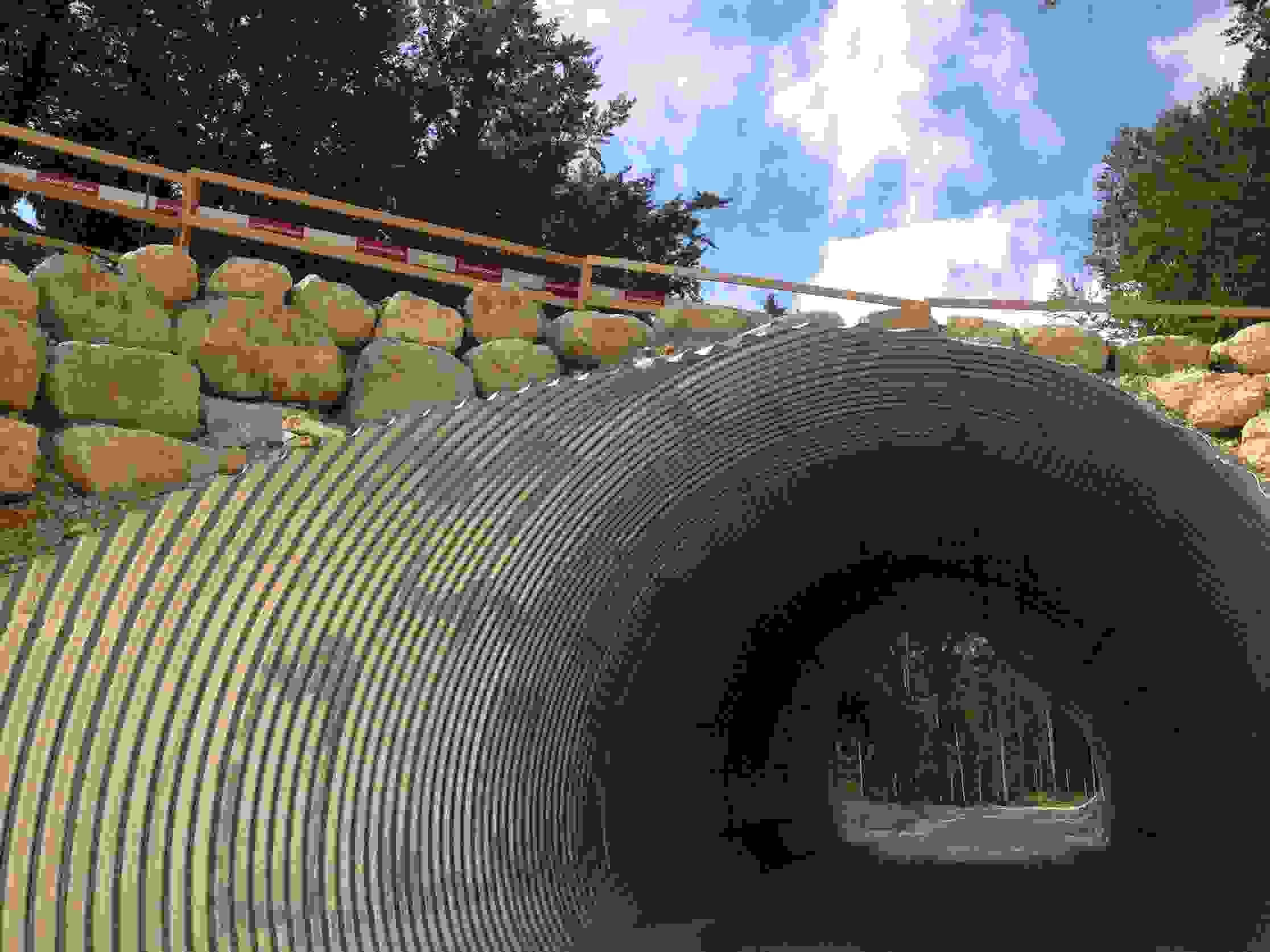 Route du Marchairuz Bière – Passage inférieur de la gravière pour gros tombereaux