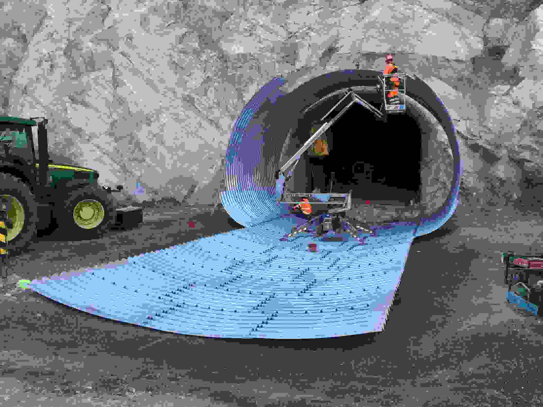 Carrières d'Arvel - Tunnel protection contre les chutes de pierres