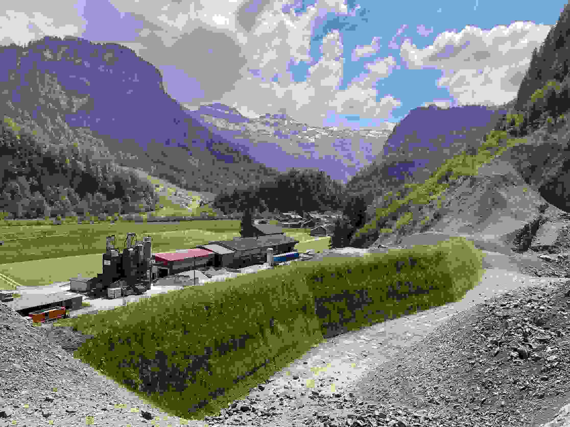 Carrière Baumeli Unteriberg - Danger de chutes de pierres dans la nouvelle zone industrielle