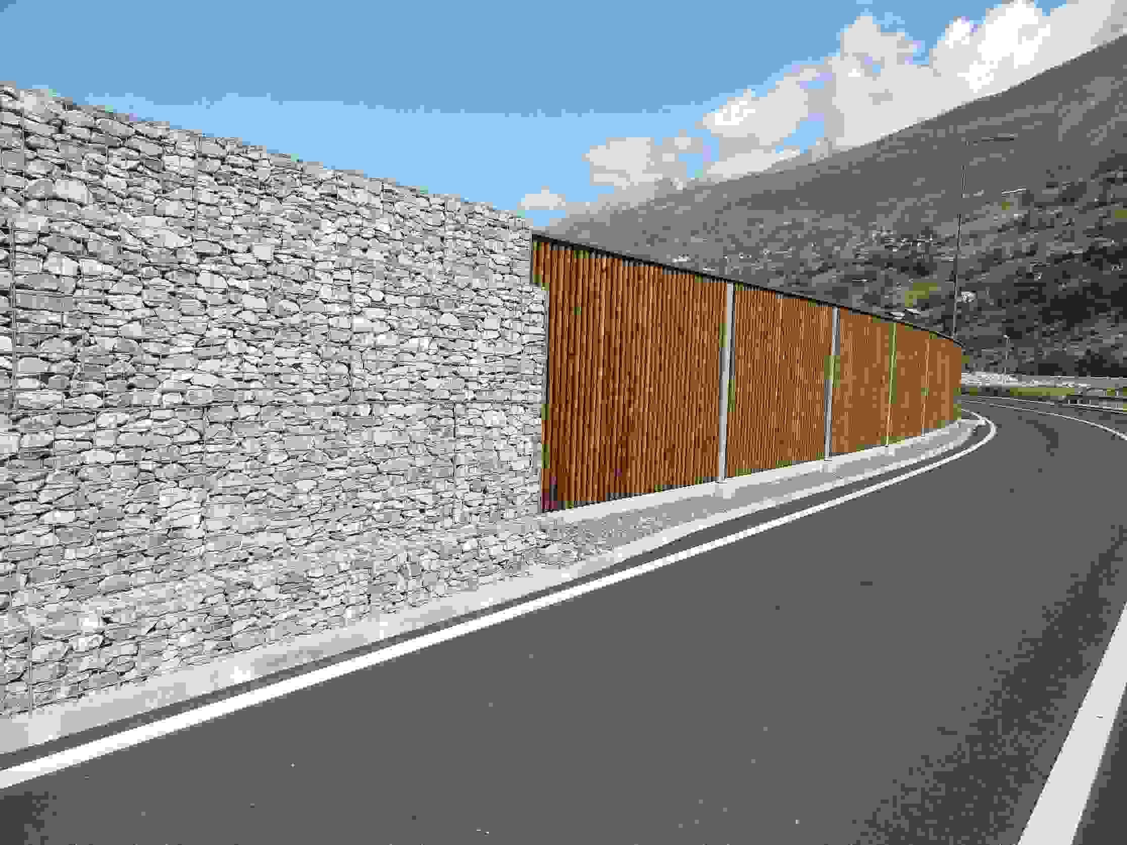 A9 Autobahnzubringer Visp - Lärmschutzwand