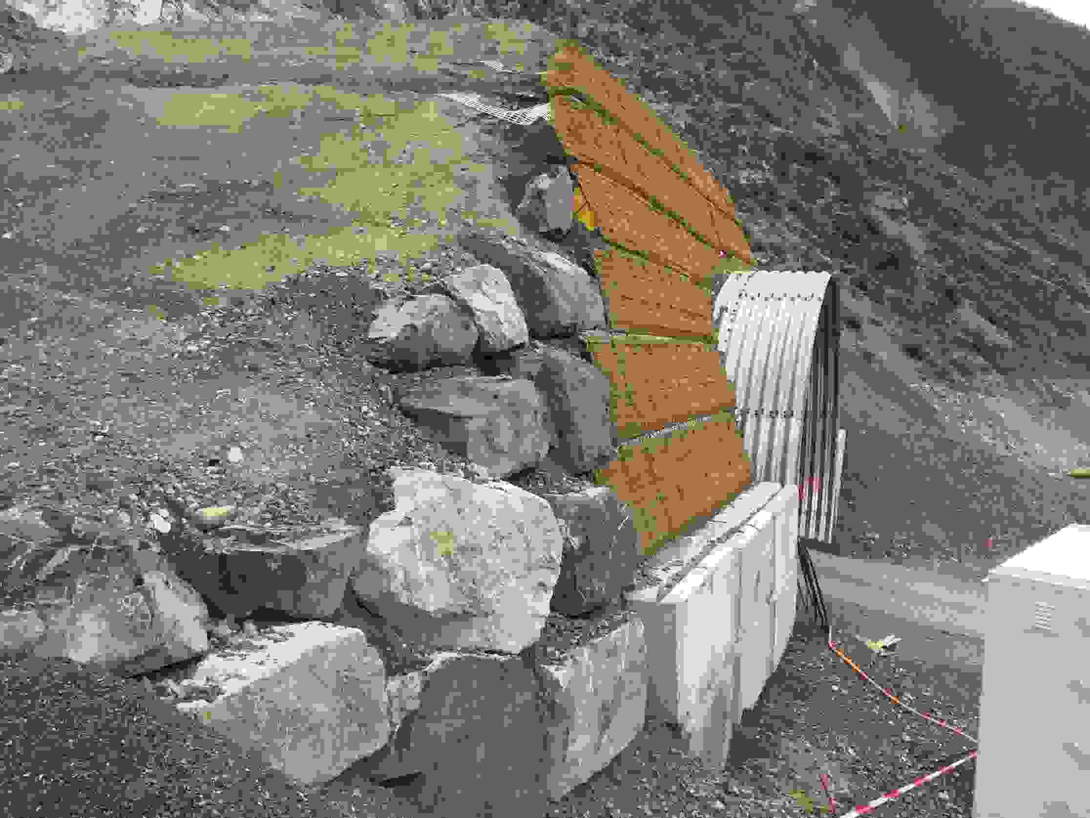 Carrières d'Arvel - Tunnel protection contre les chutes de pierres