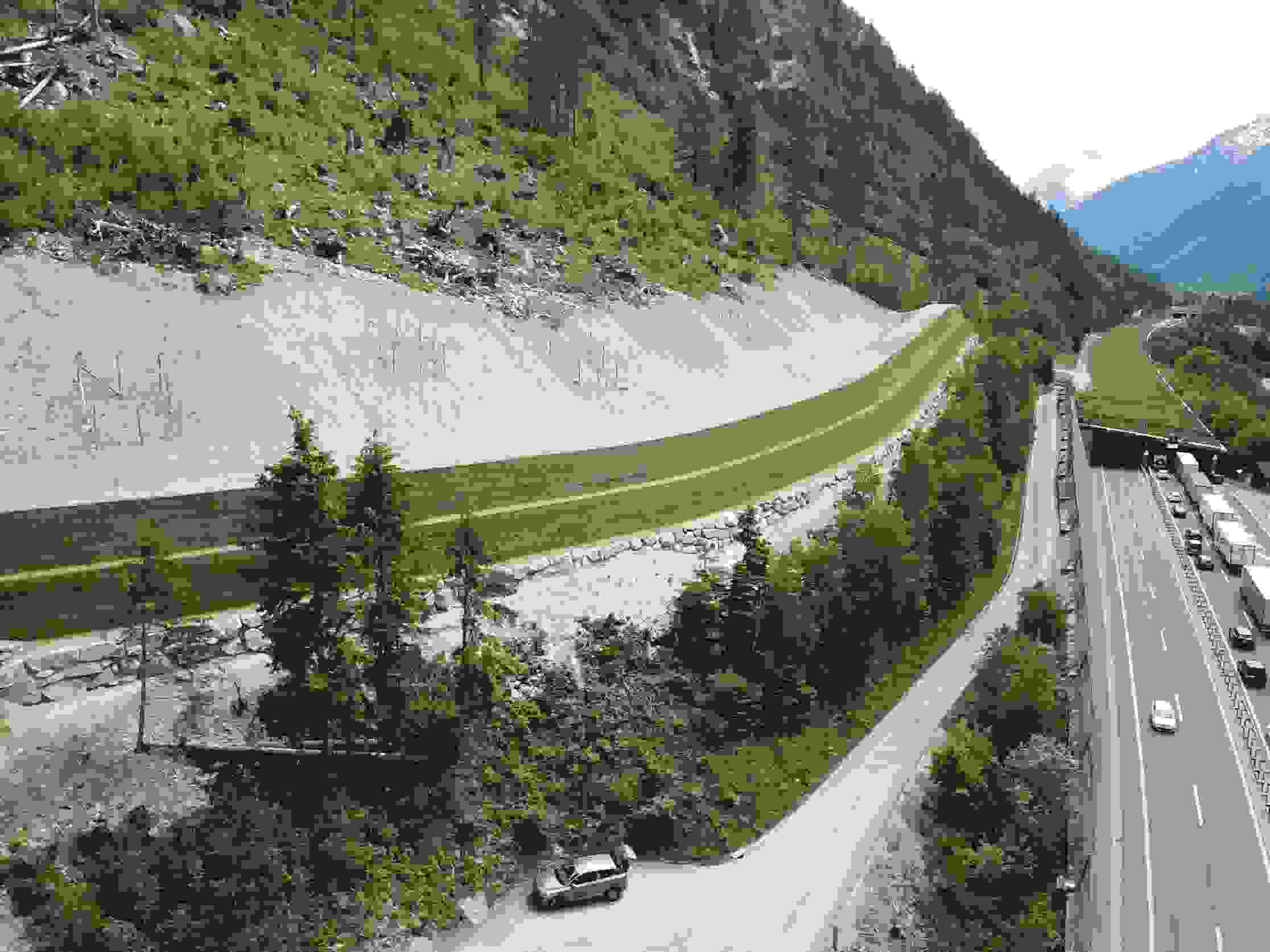 A2 Amsteg-Göschenen - Barrages de protection contre les chutes de pierres