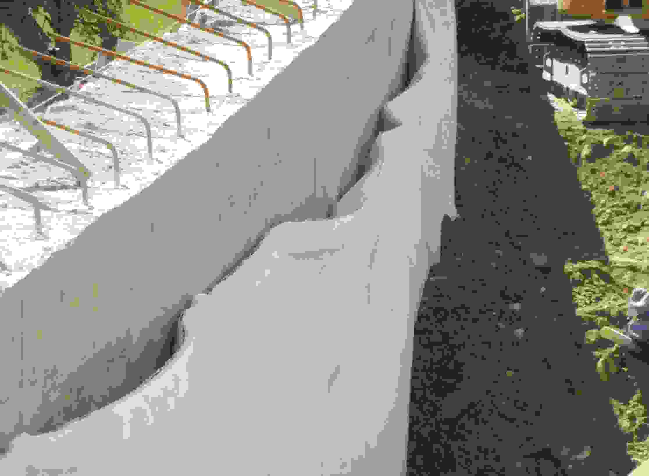 H19 Oberalpstrasse Rabius - Drainage du mur de soutènement