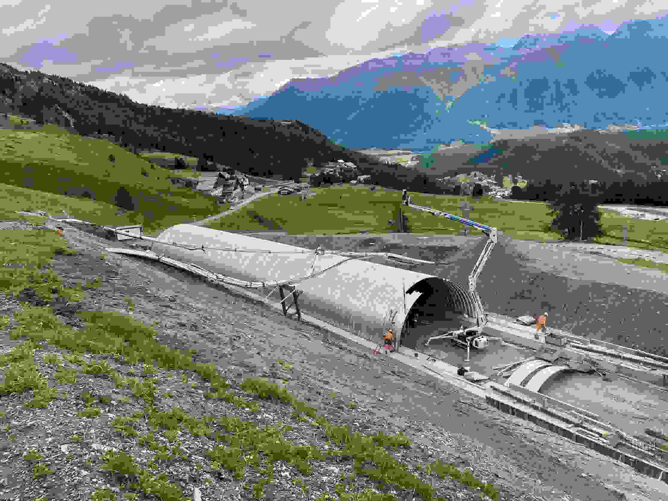 Tunnel de ski Lärchenweg St. Moritz