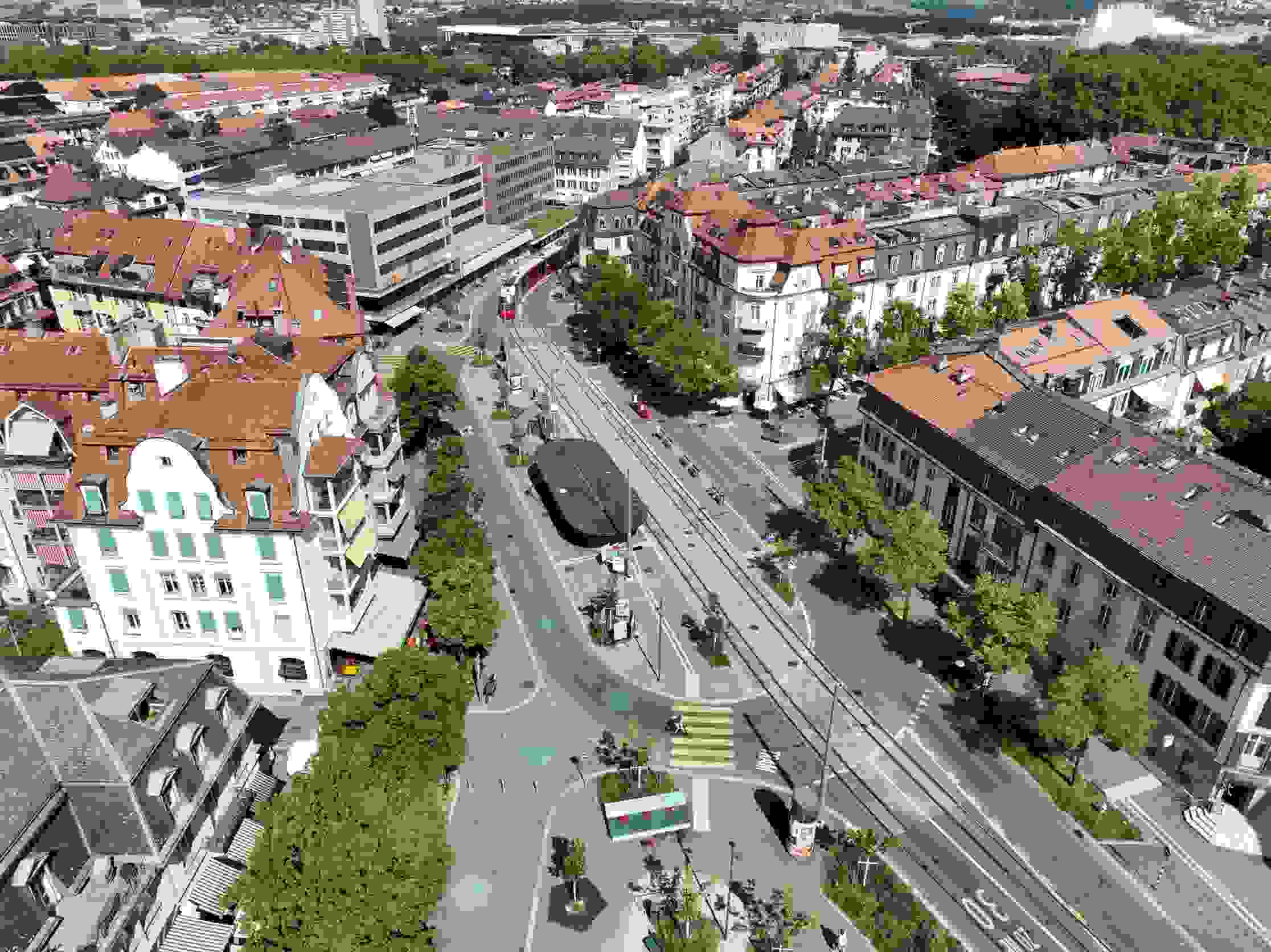 Breitenrain Bern - revêtement phonoabsorbant (SDA)