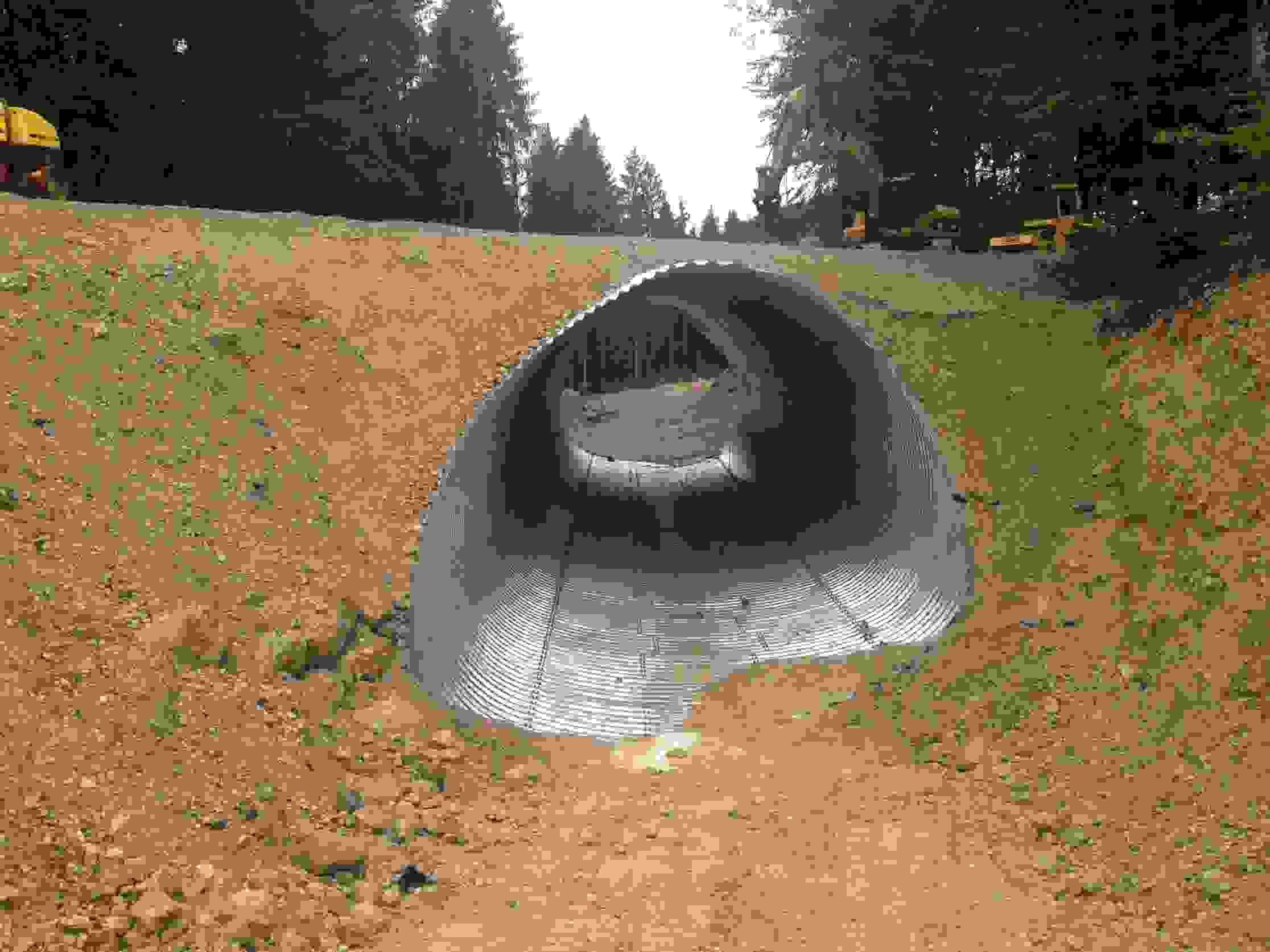 Route du Marchairuz Bière – Passage inférieur de la gravière pour gros tombereaux