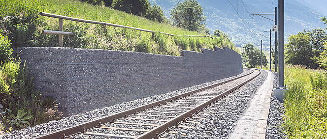 Systeme de soutènement pour le tracé de la nouvelle ligne ferroviare TMR