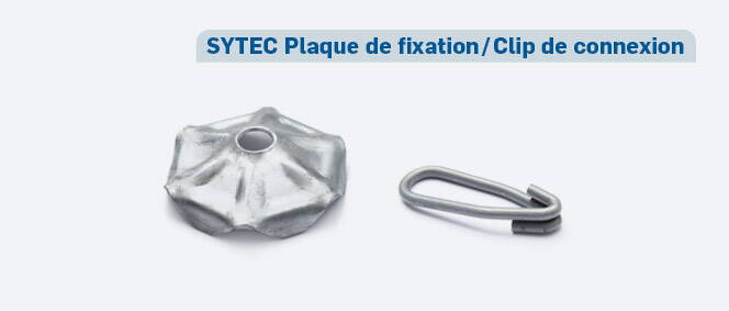SYTEC Plaque de fixation / Clip de connexion