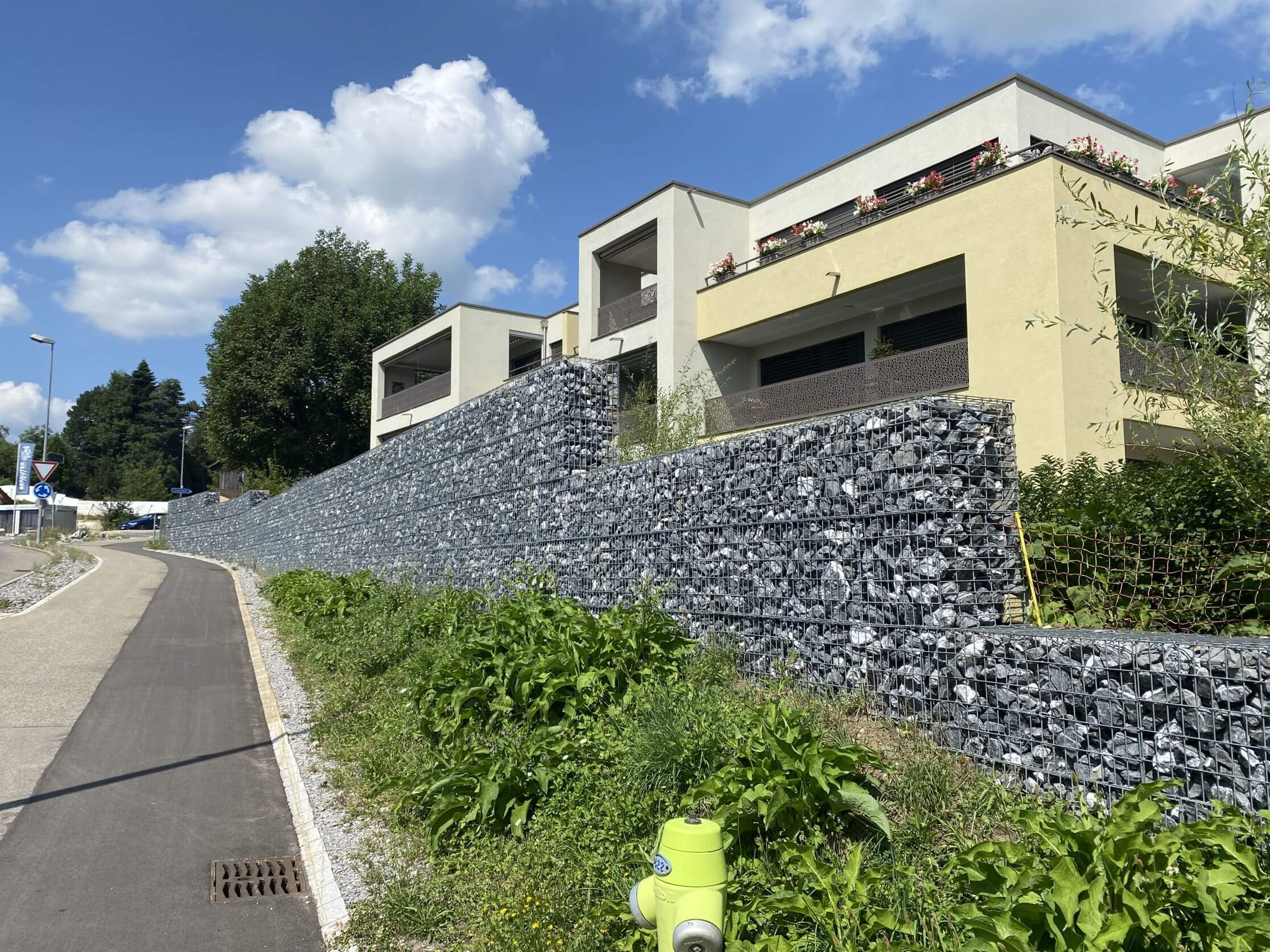 Construction d'un immeuble d'habitation Wilhofstrasse Russikon – Paroi antibruit