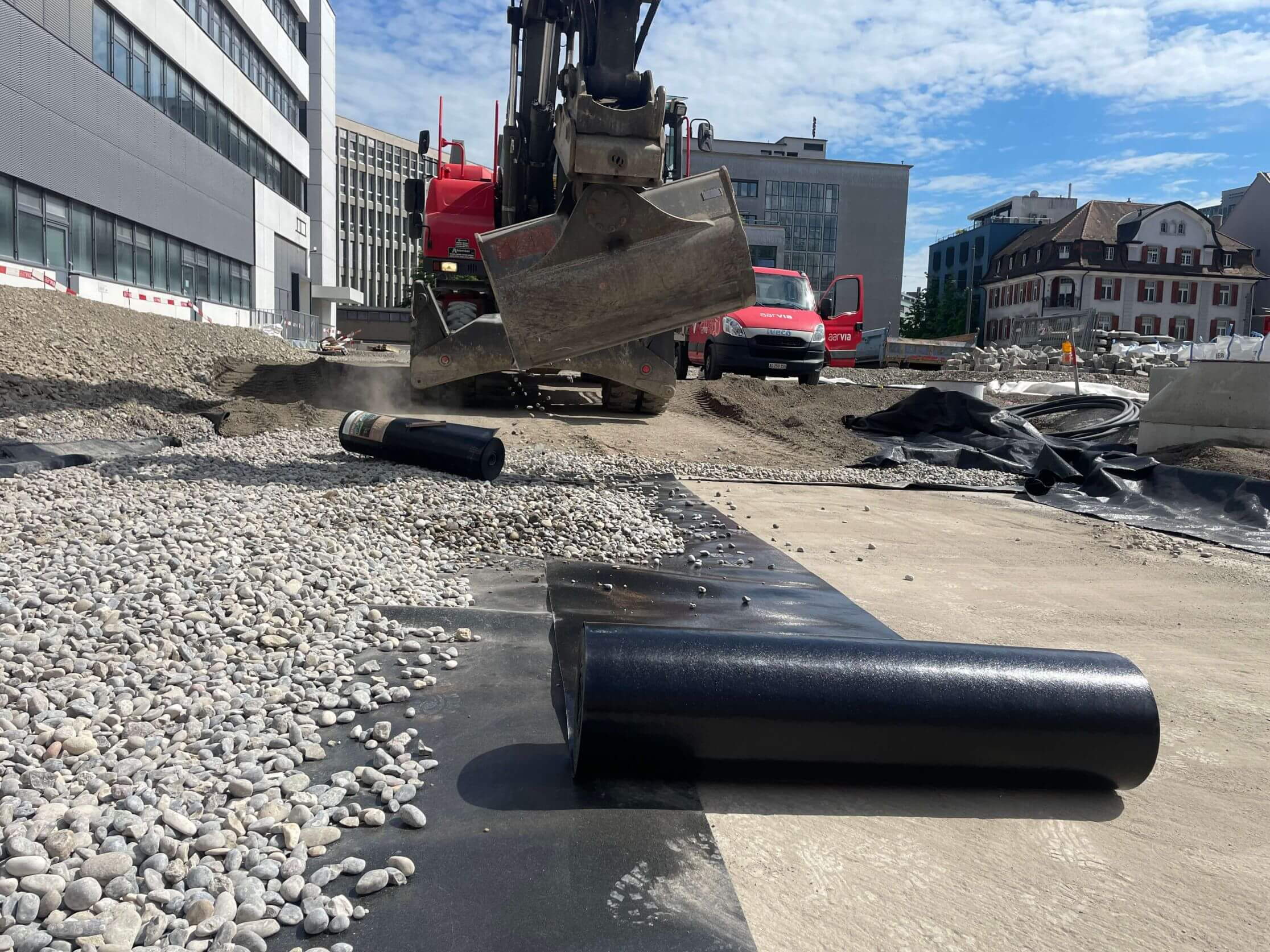 Sistemazionee della piazza Brown-Boveri di Baden - protezione antiradici Sistemazionee della piazza Brown-Boveri di Baden - protezione antiradici