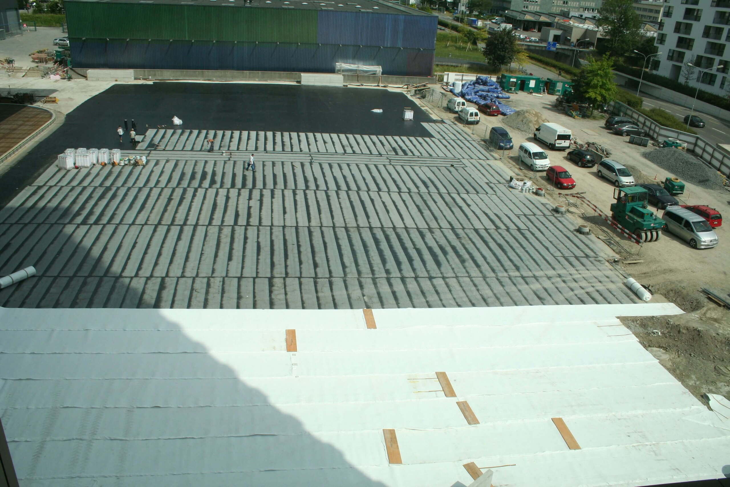 Bosshard Arena Zug - Entwässerung Einstellhalle