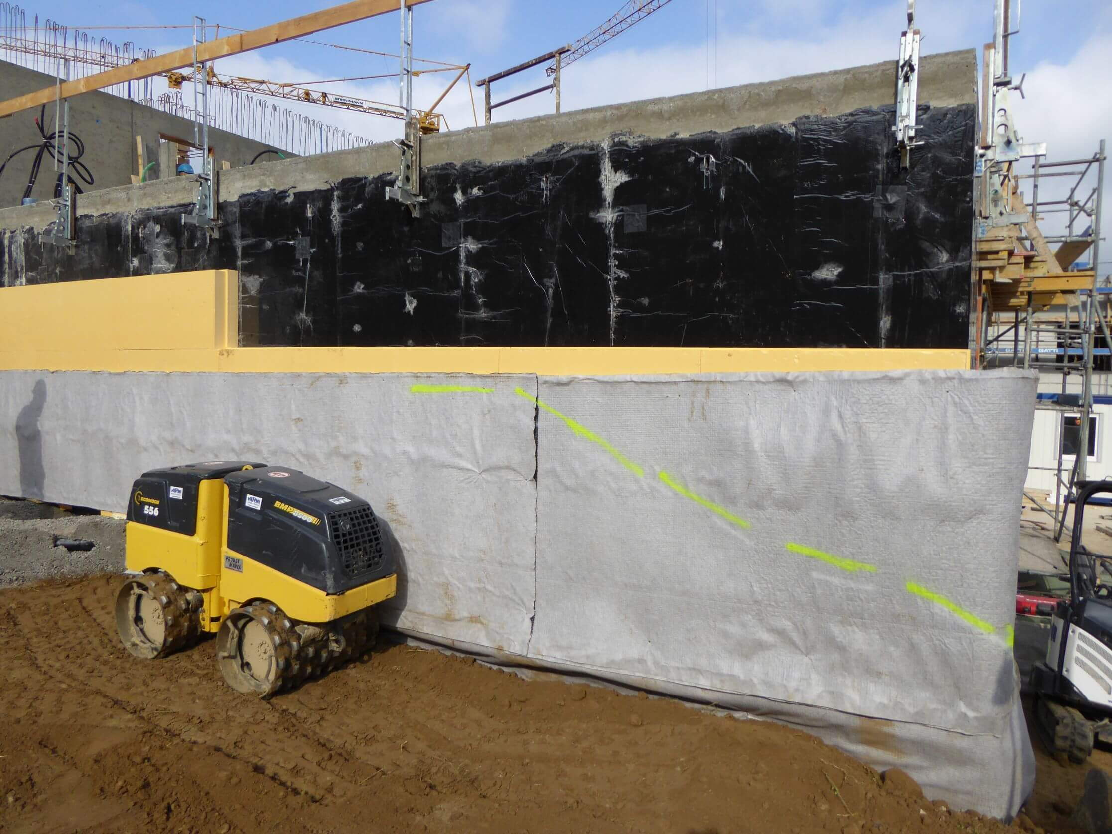 Siedlung Bellevuepark Port - bergseitige Entwässerung