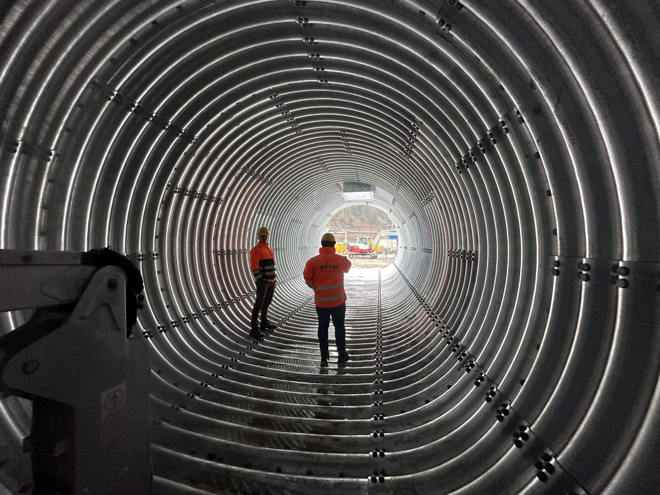 2e tube du Saint-Gothard Airolo/Stalvedro - Tunnel à bande transporteuse pour centrale à béton