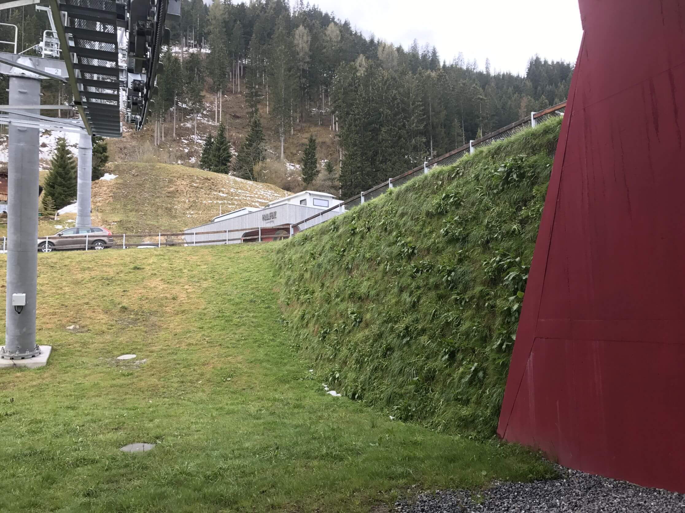 Neubau Portal Churwalden, Böschungssicherung