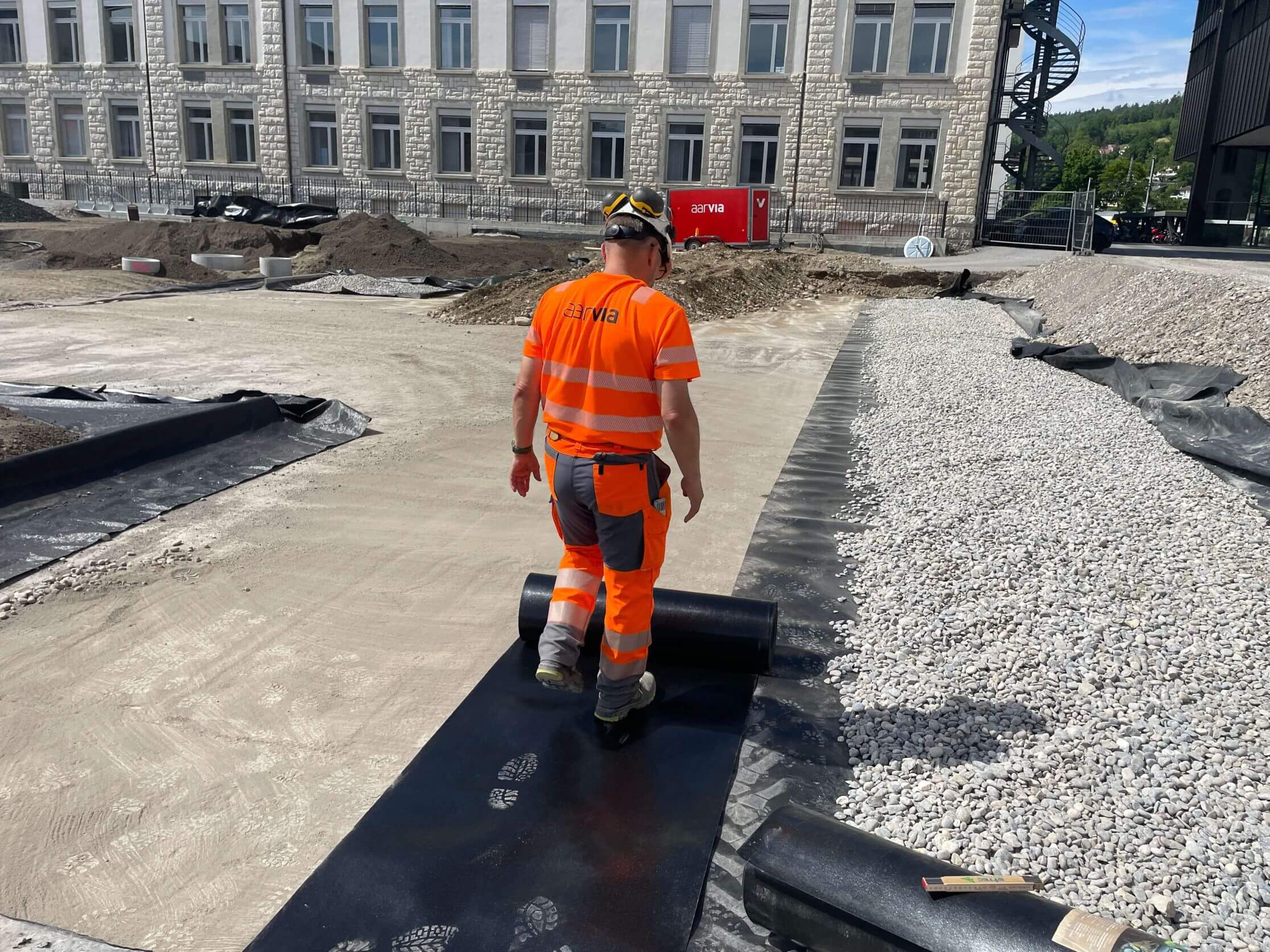 Sistemazionee della piazza Brown-Boveri di Baden - protezione antiradici Sistemazionee della piazza Brown-Boveri di Baden - protezione antiradici