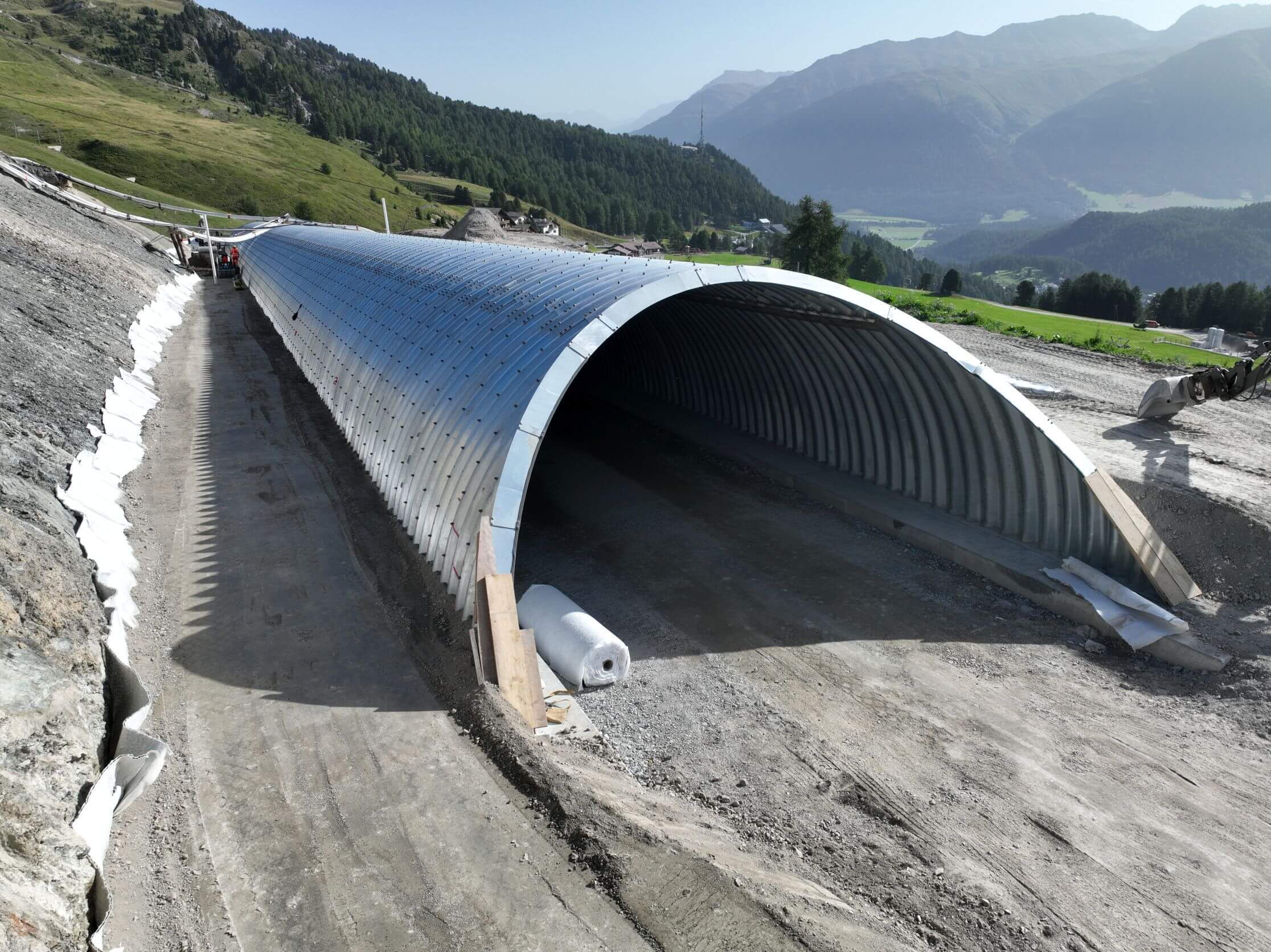 Skitunnel Lärchenweg St. Moritz