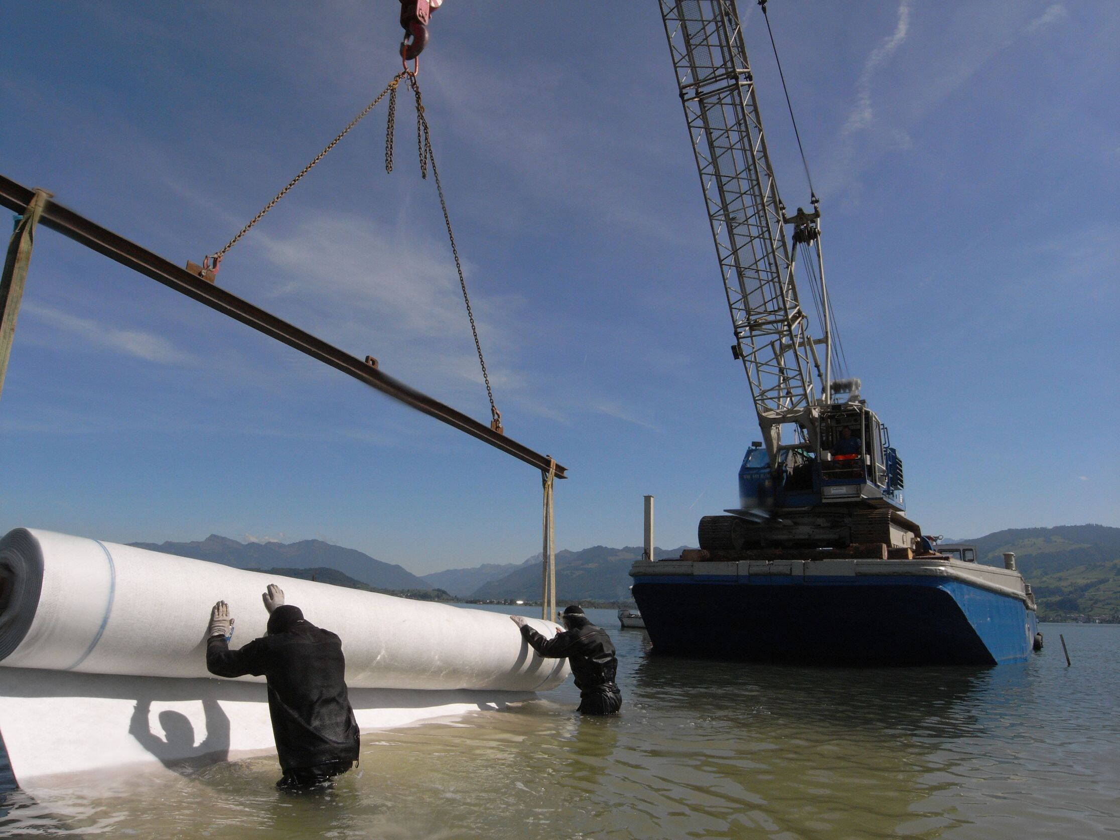 Pfahlbauten Rapperswil - Sicherung der Pfahlbauten