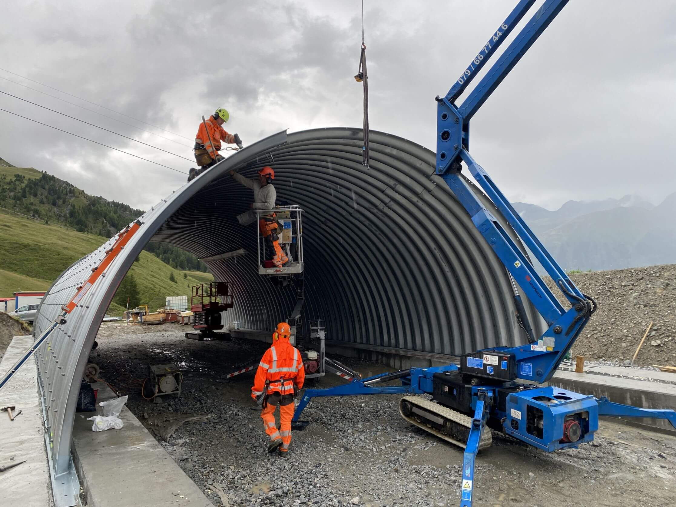Skitunnel Lärchenweg St. Moritz