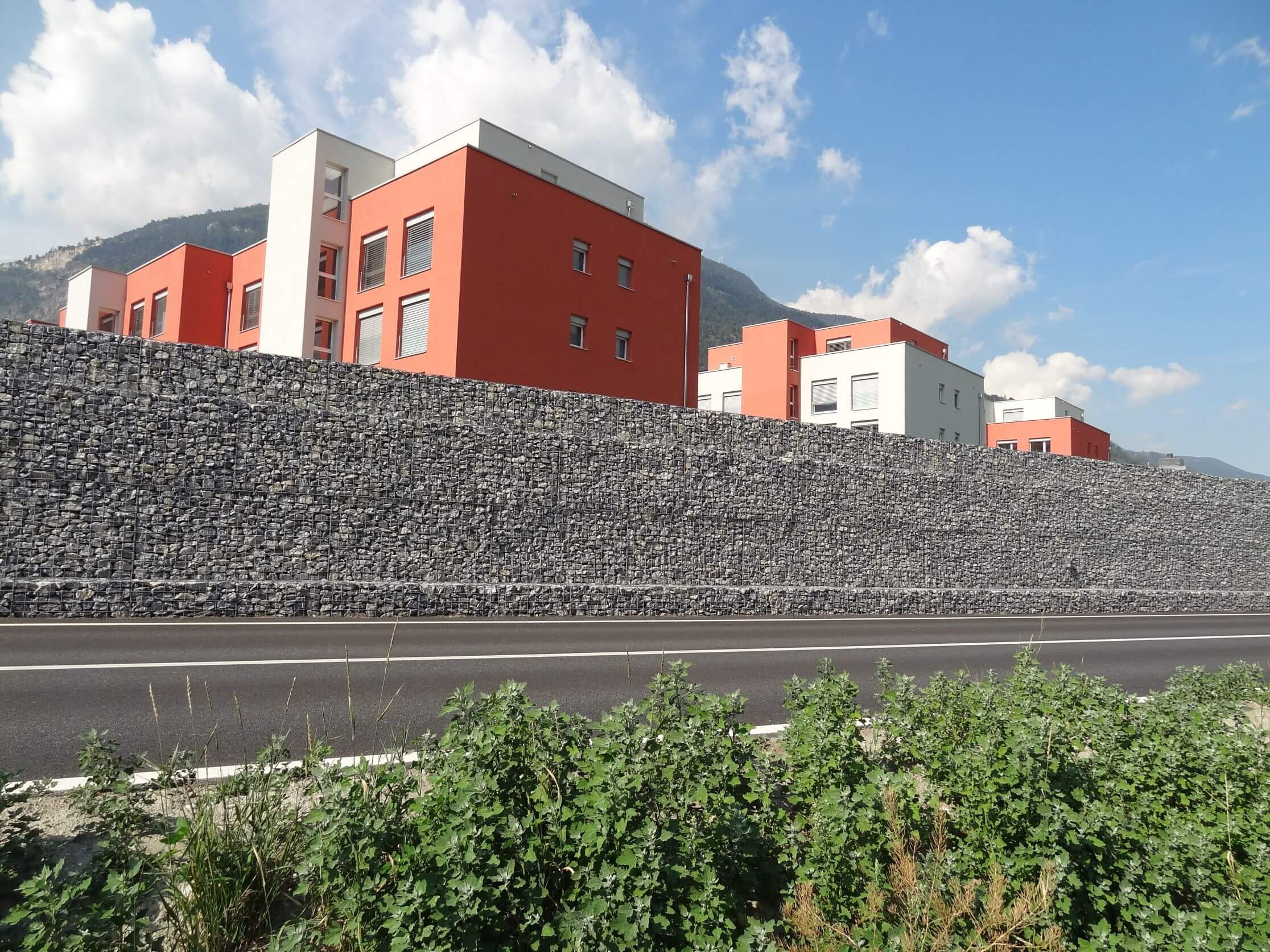 A9 Autobahnzubringer Visp - Lärmschutzwand