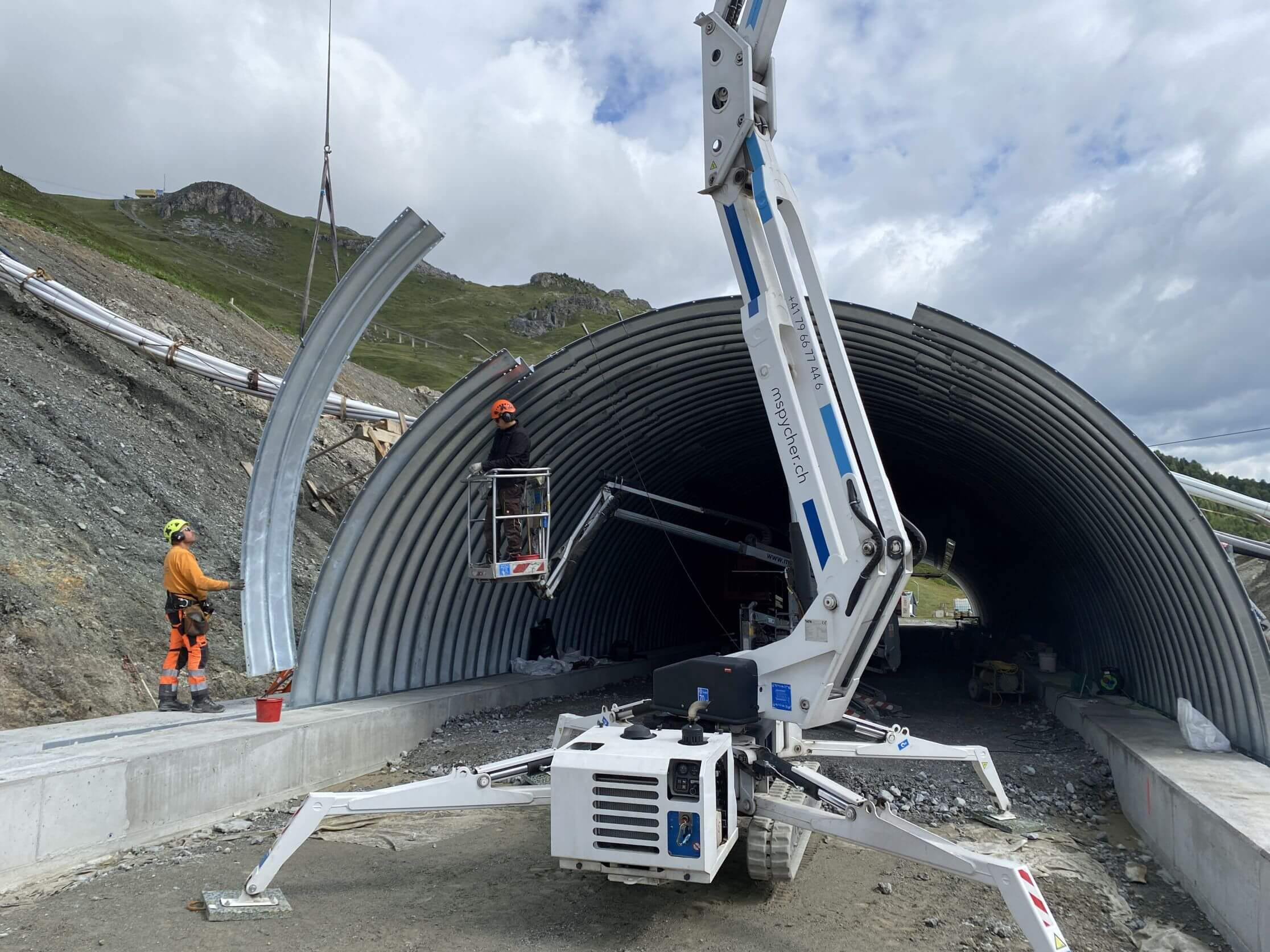 Skitunnel Lärchenweg St. Moritz