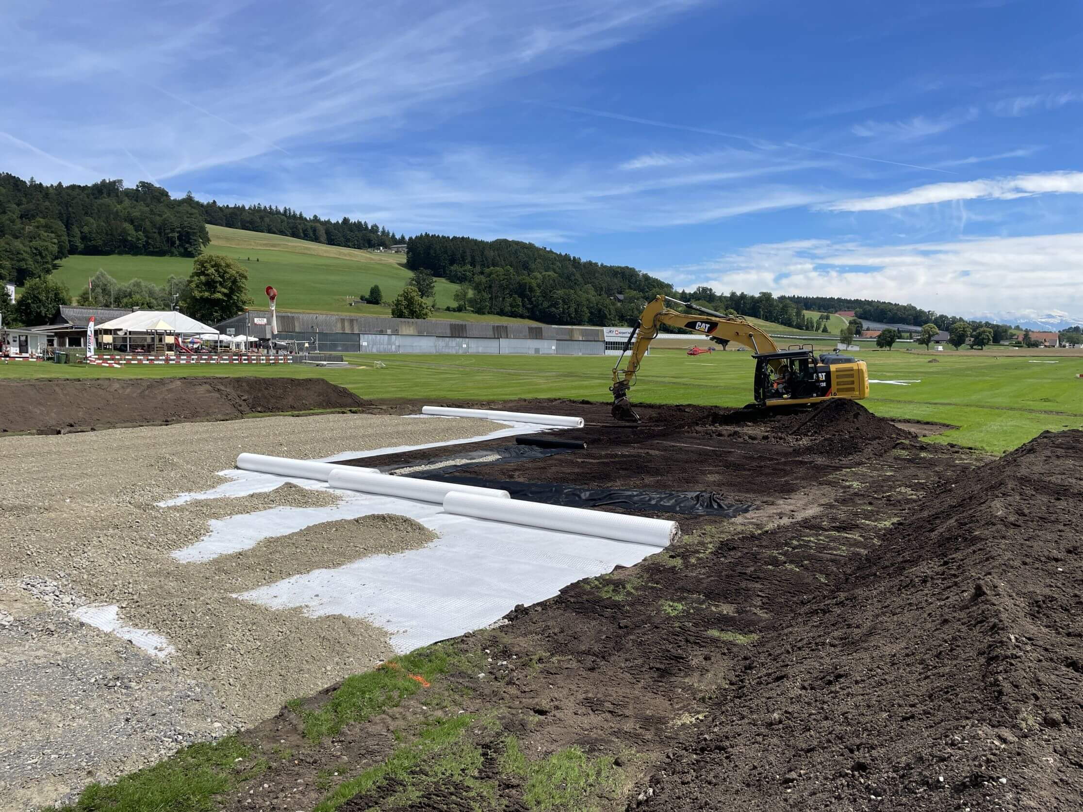 Flugplatz Beromünster - Pistensanierung