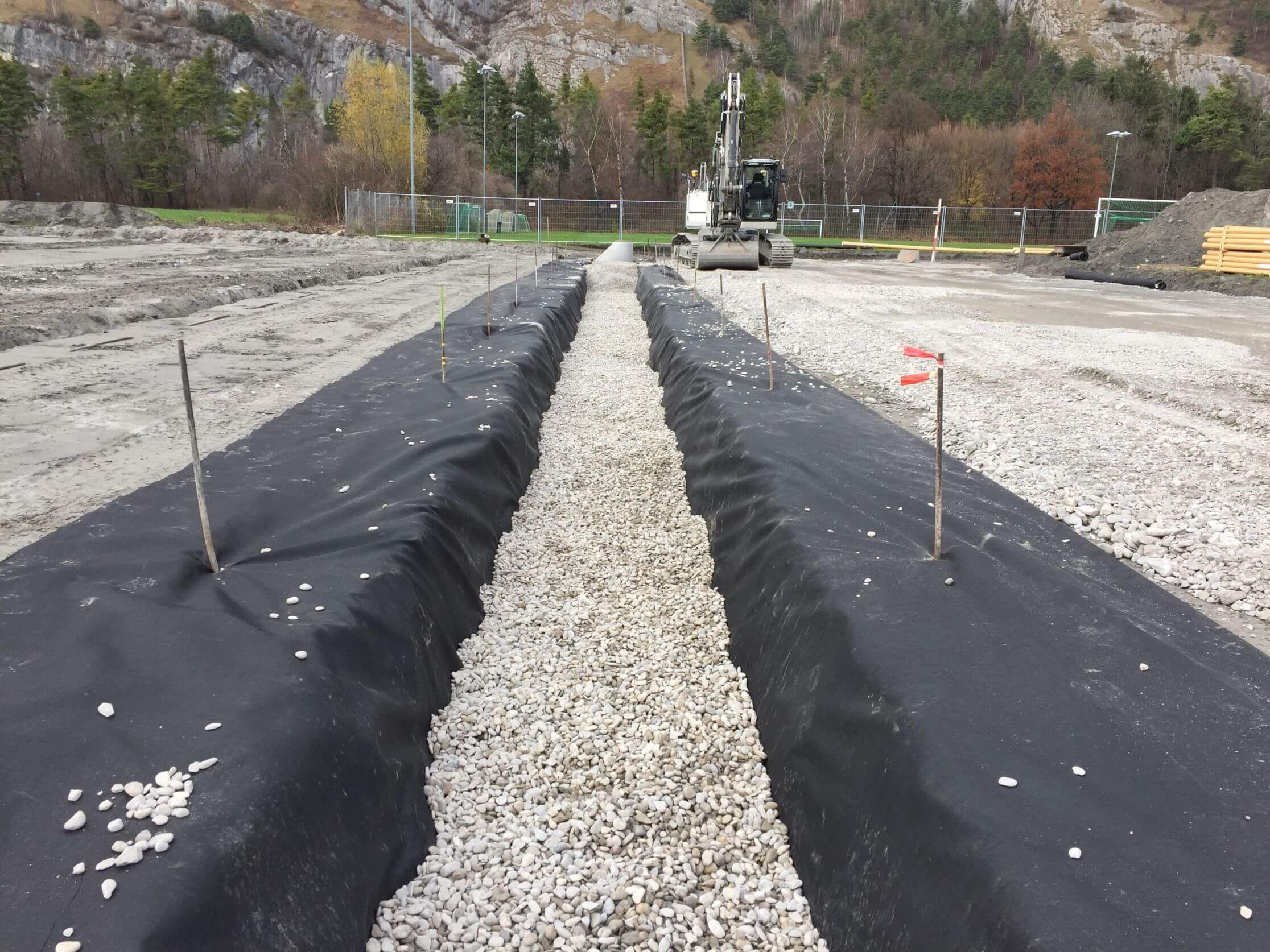 Terrain de sport Obere Au Chur – Drainage