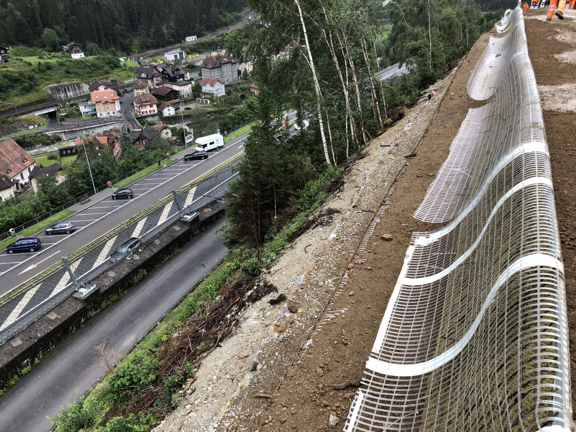 A2 Amsteg-Göschenen - Steinschlagschutzdamm