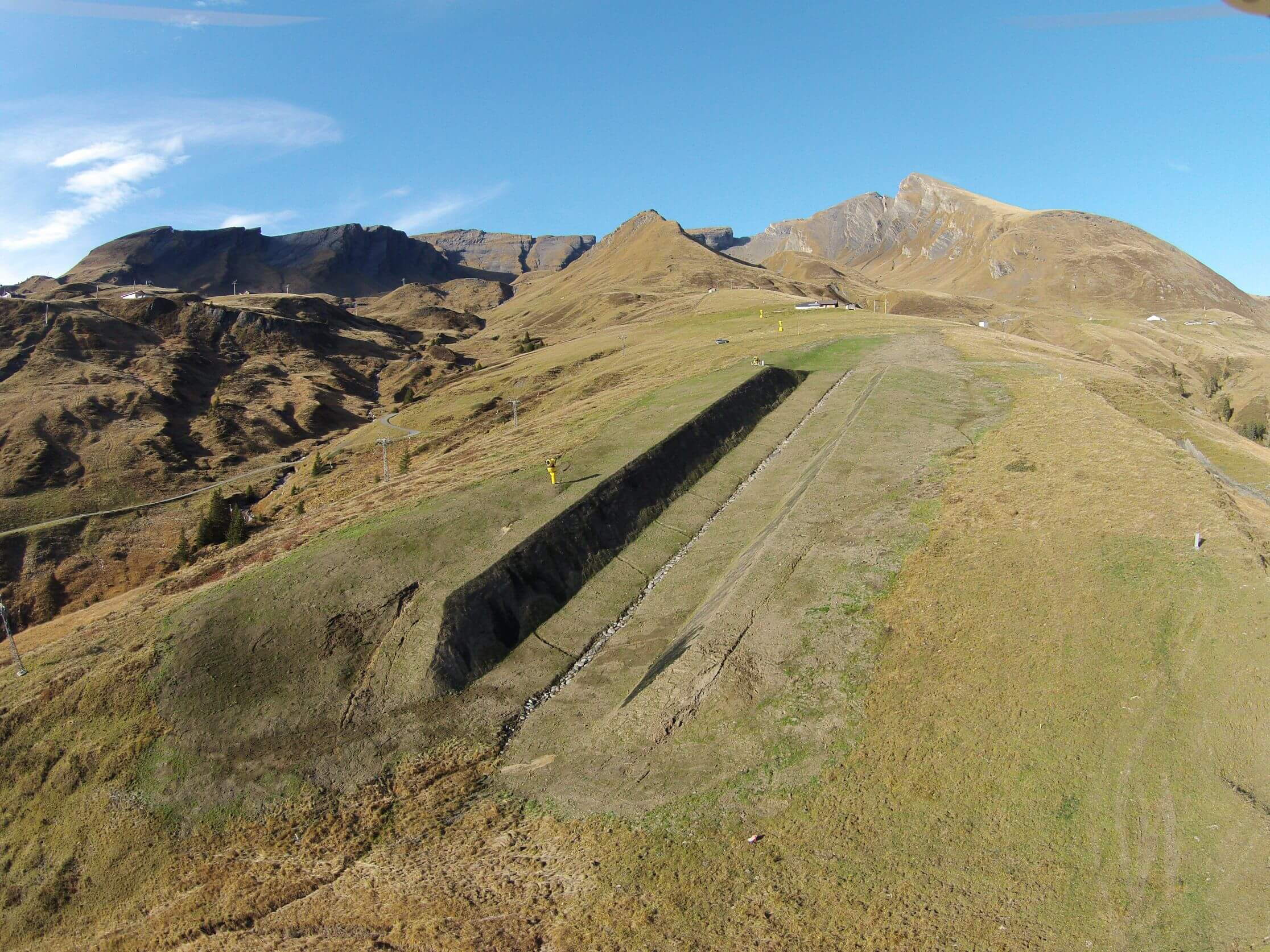 Halfpipe Bärgelegg Grindelwald - Geländermodellierung Halfpipe Bärgelegg Grindelwald - Geländermodellierung
