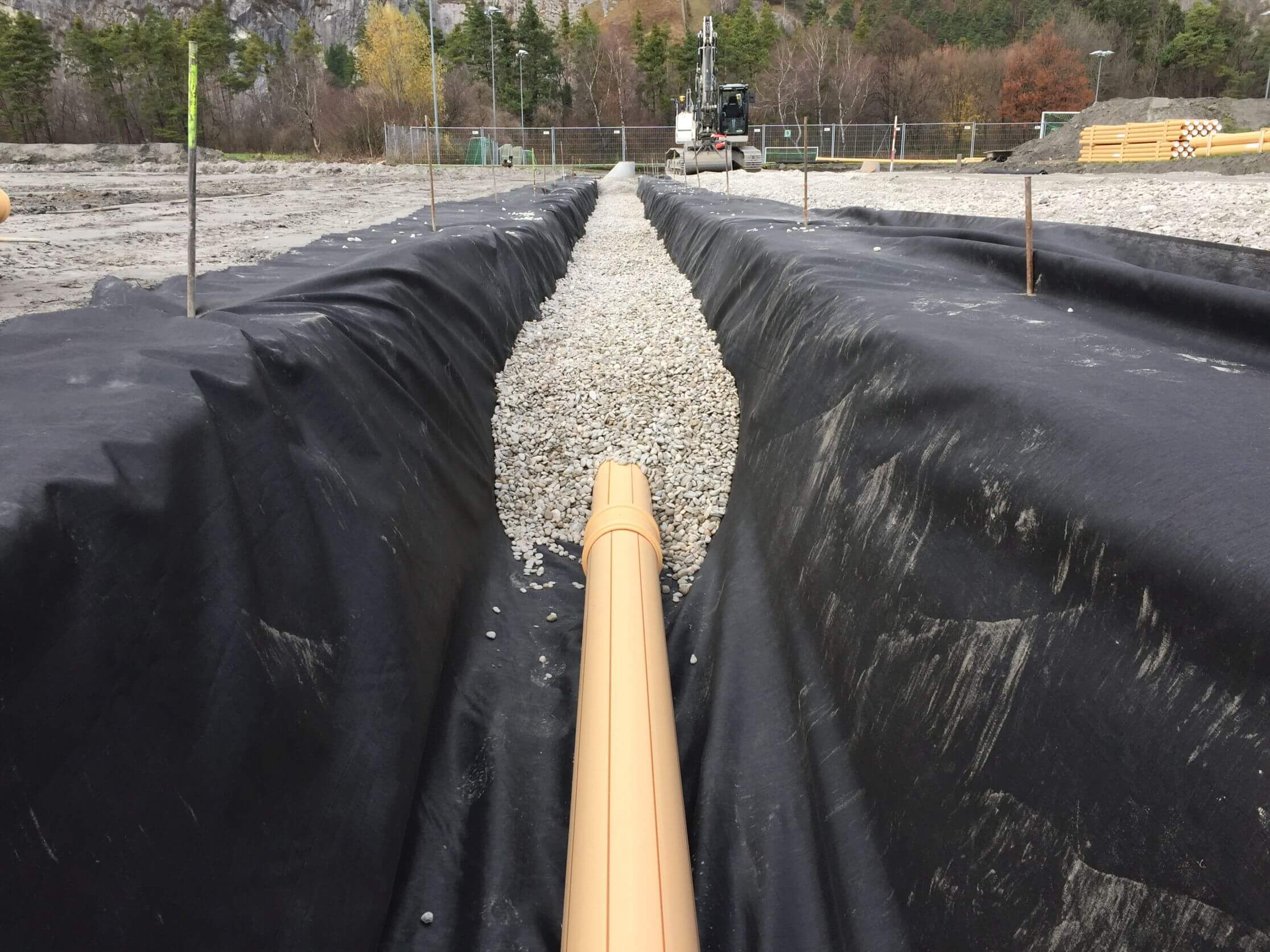 Terrain de sport Obere Au Chur – Drainage