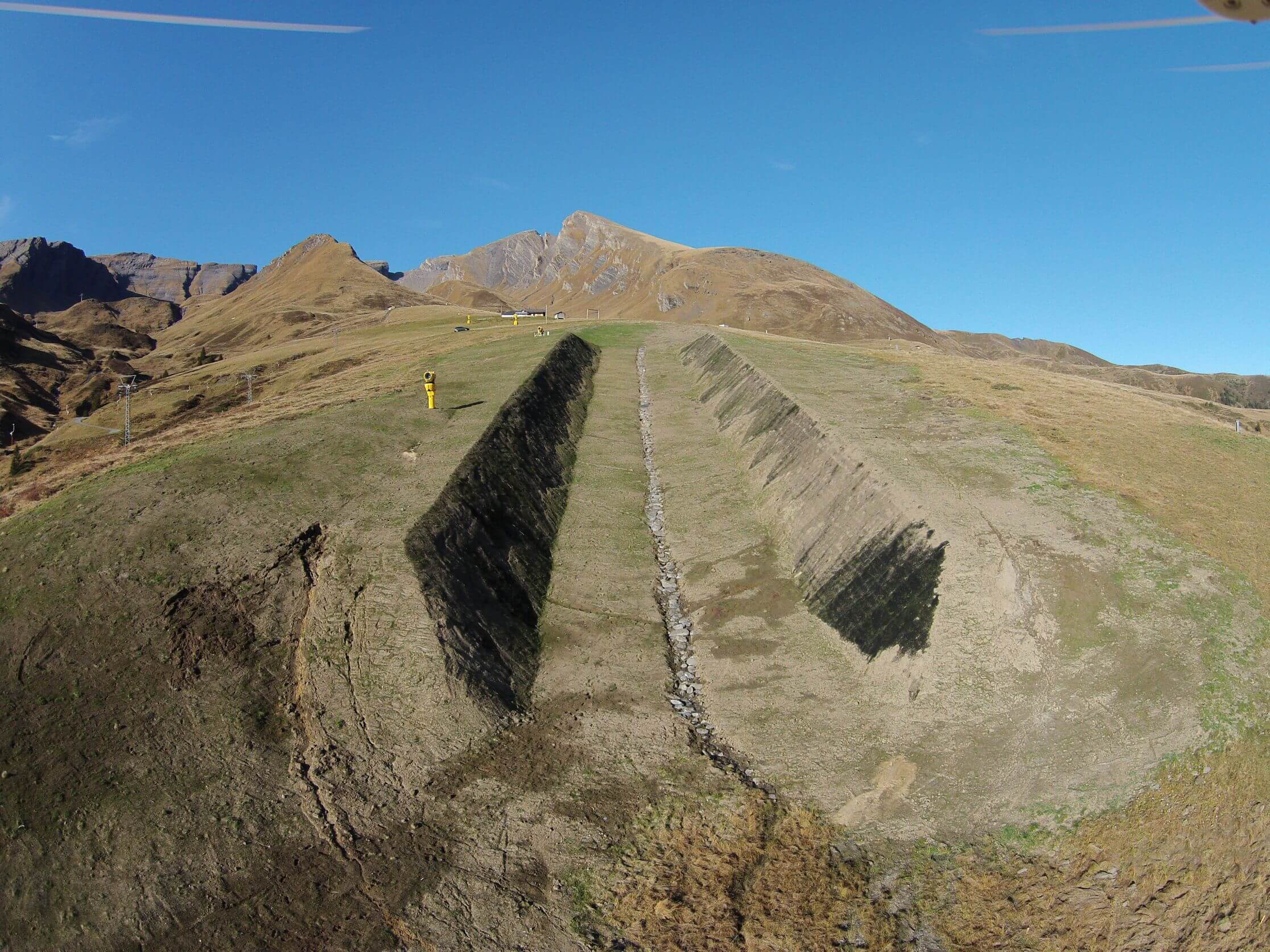 Pistenkorrektion Eiger Gletscher Pistenkorrektion Eiger Gletscher