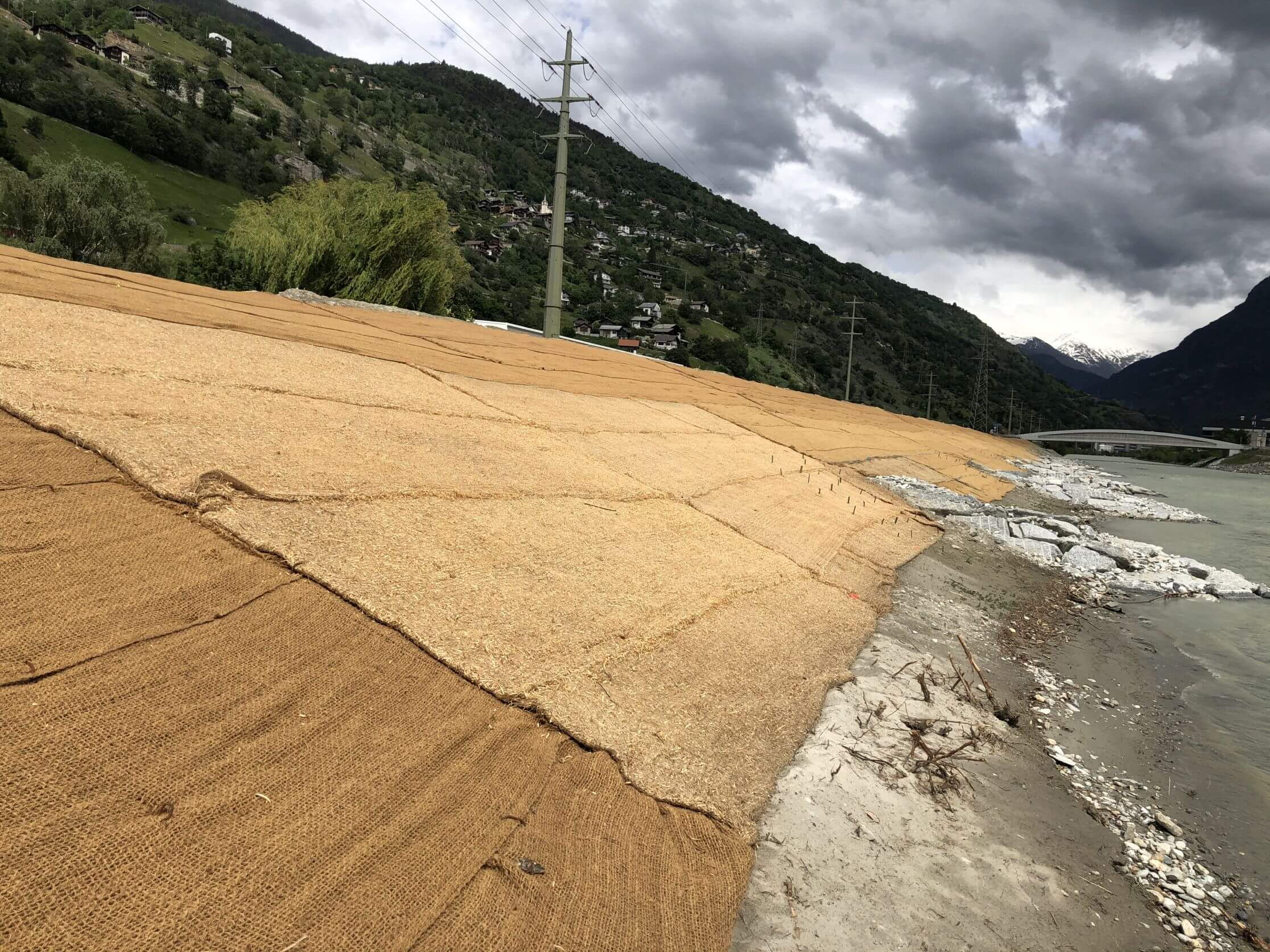 Rhonekorrektion Visp - Erosionsschutz