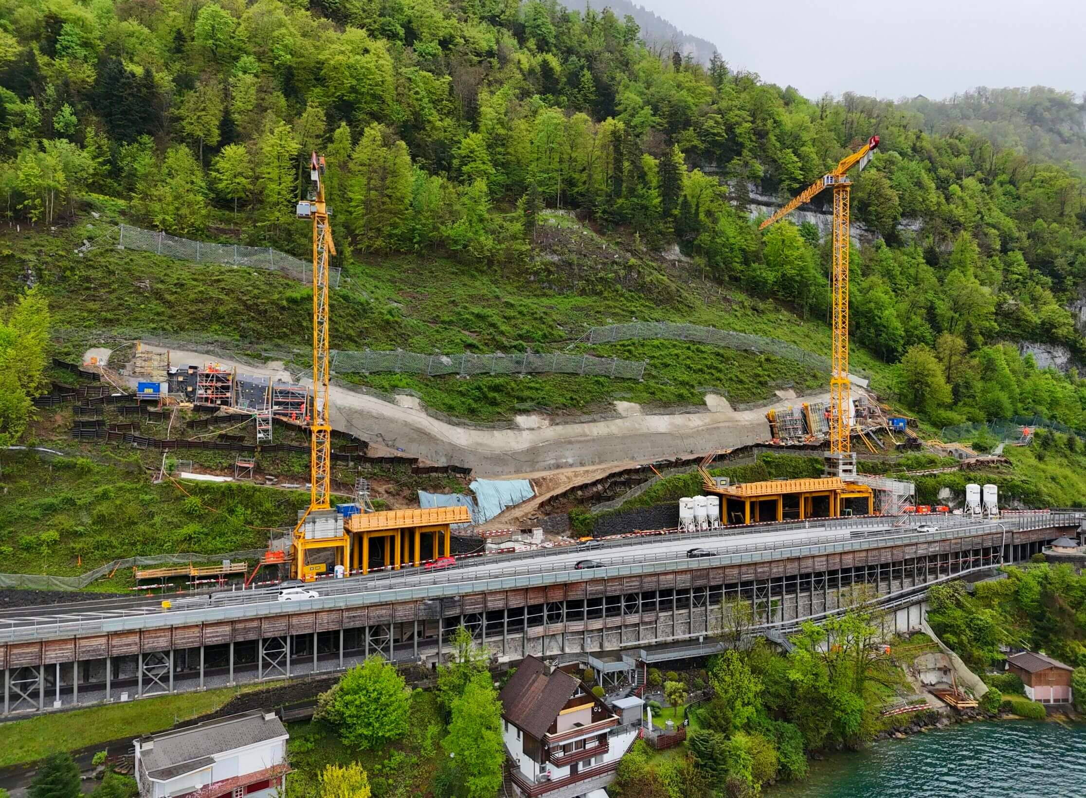 Axenstrasse - Drainage efficace d’un terrain en pente.