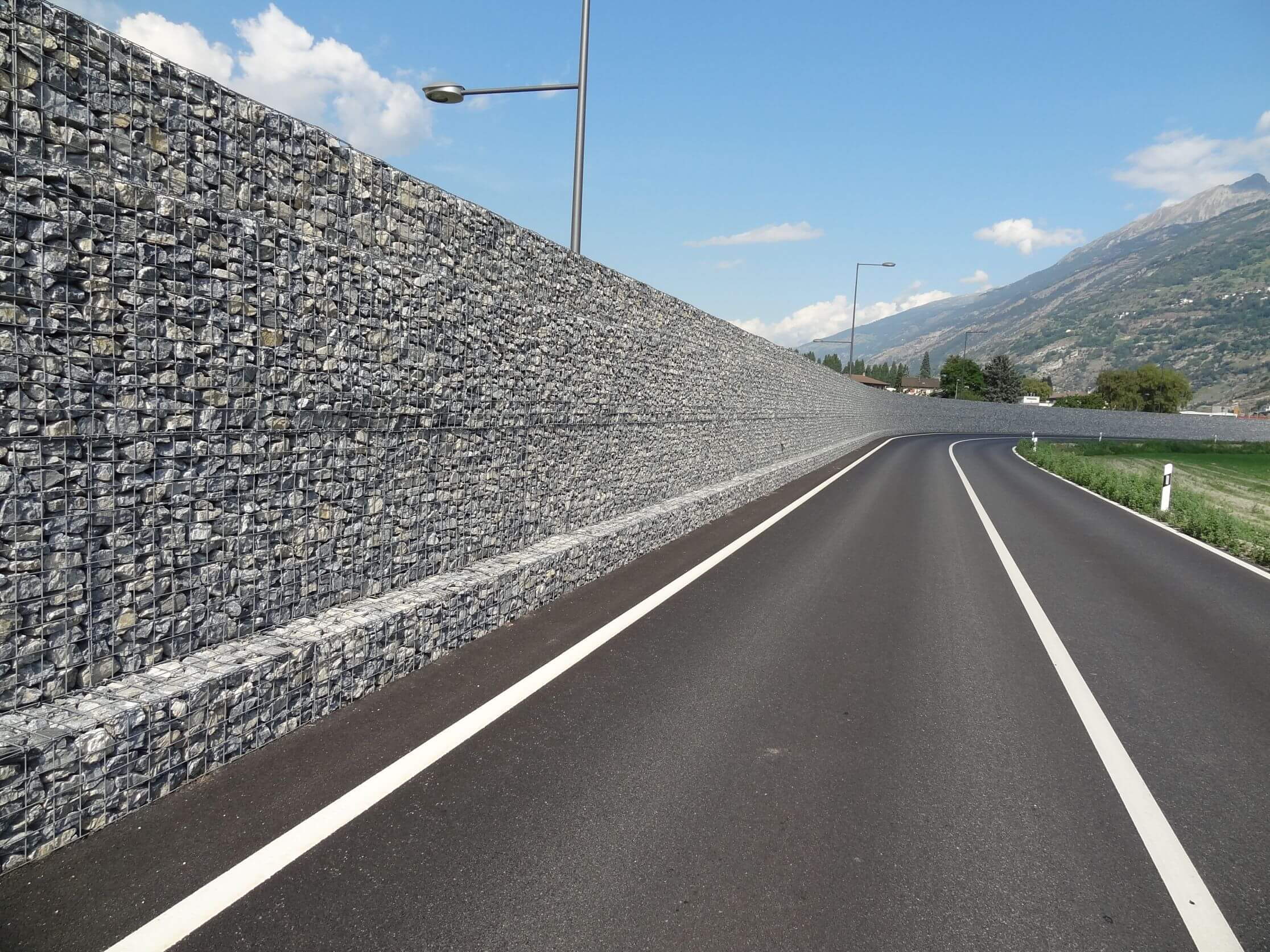 A9 Autobahnzubringer Visp - Lärmschutzwand