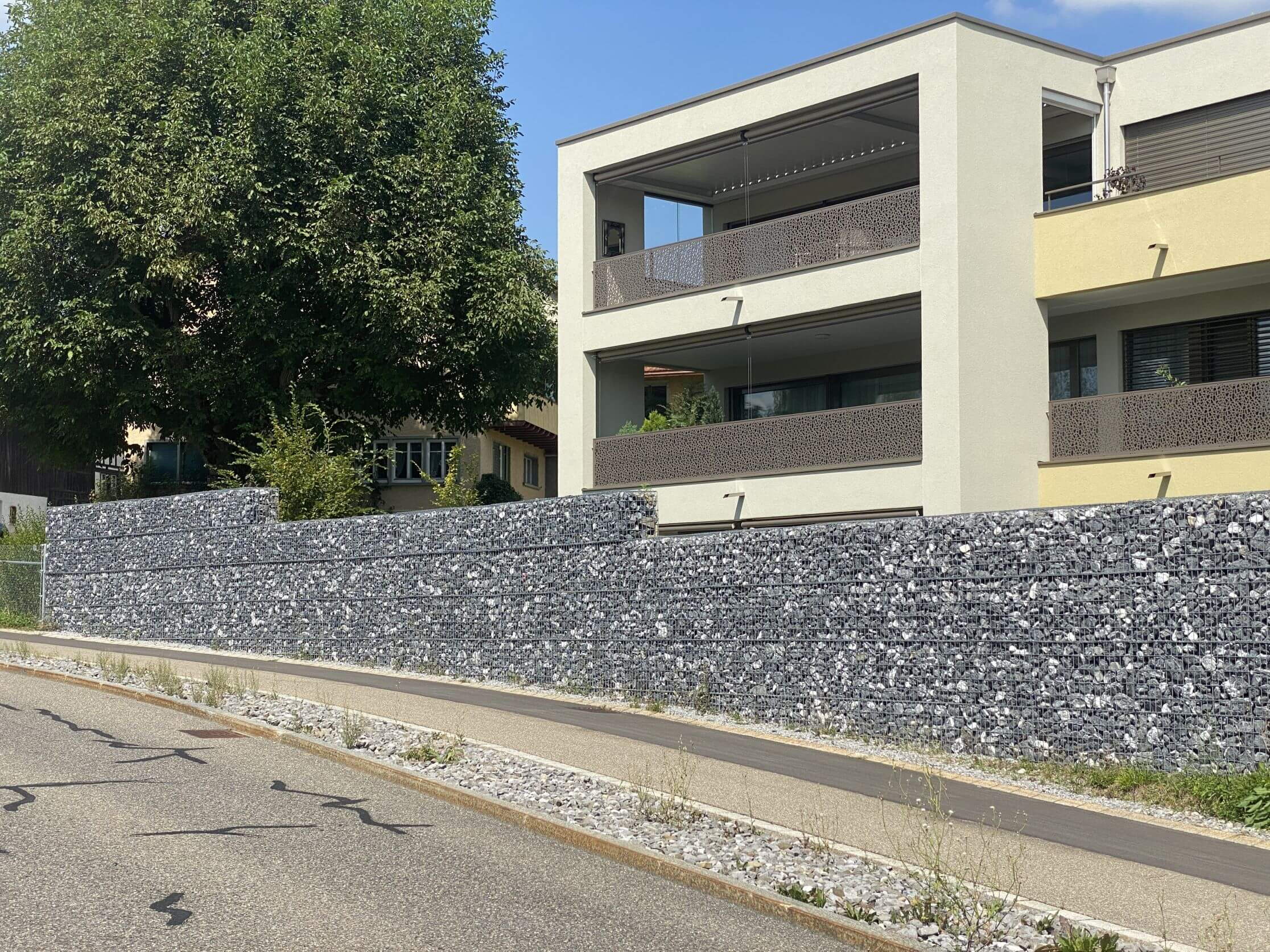 Construction d'un immeuble d'habitation Wilhofstrasse Russikon – Paroi antibruit