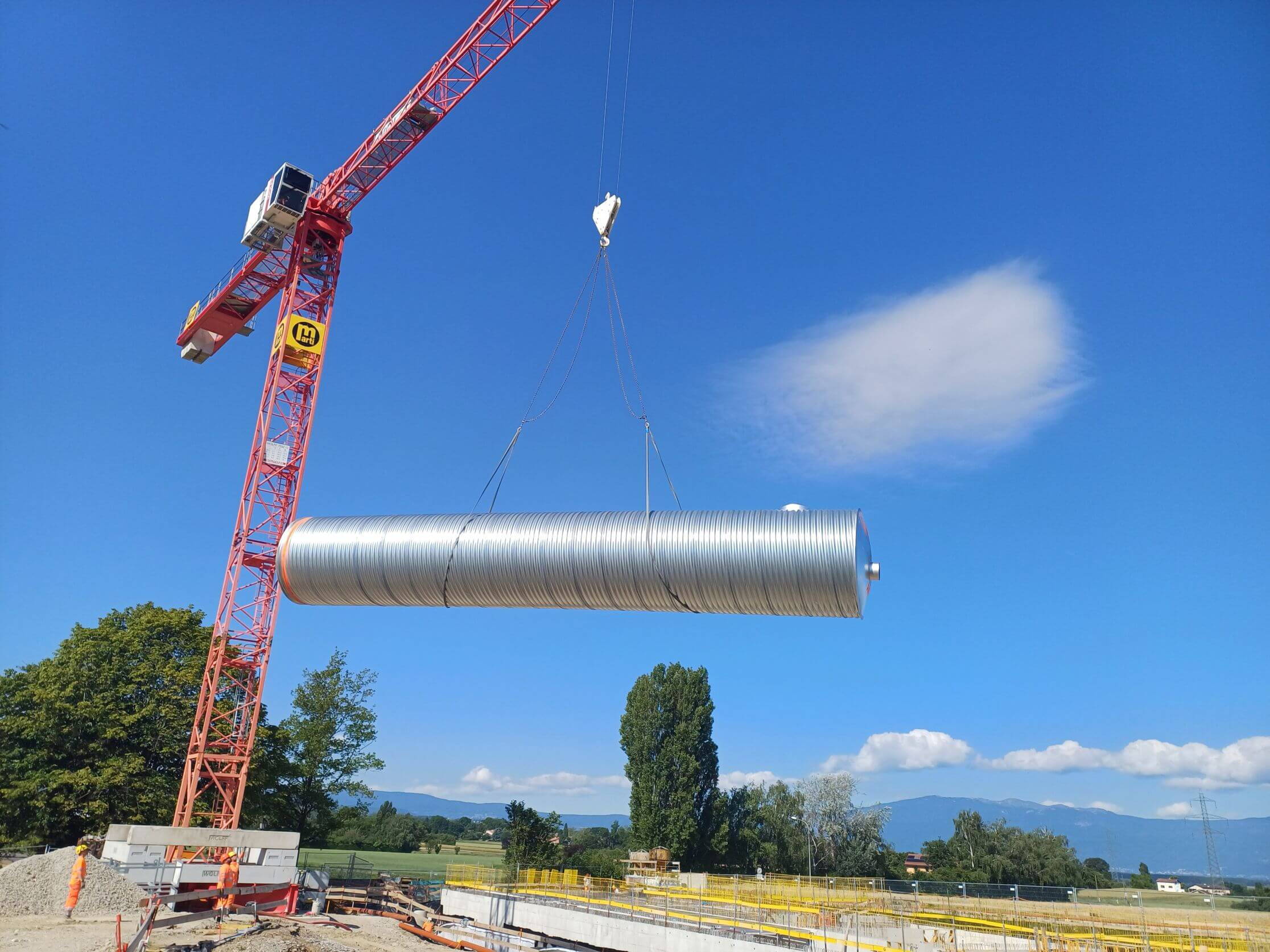 Primarschule Compesières/Bardonnex - Regenwasserretention für Bewässerung